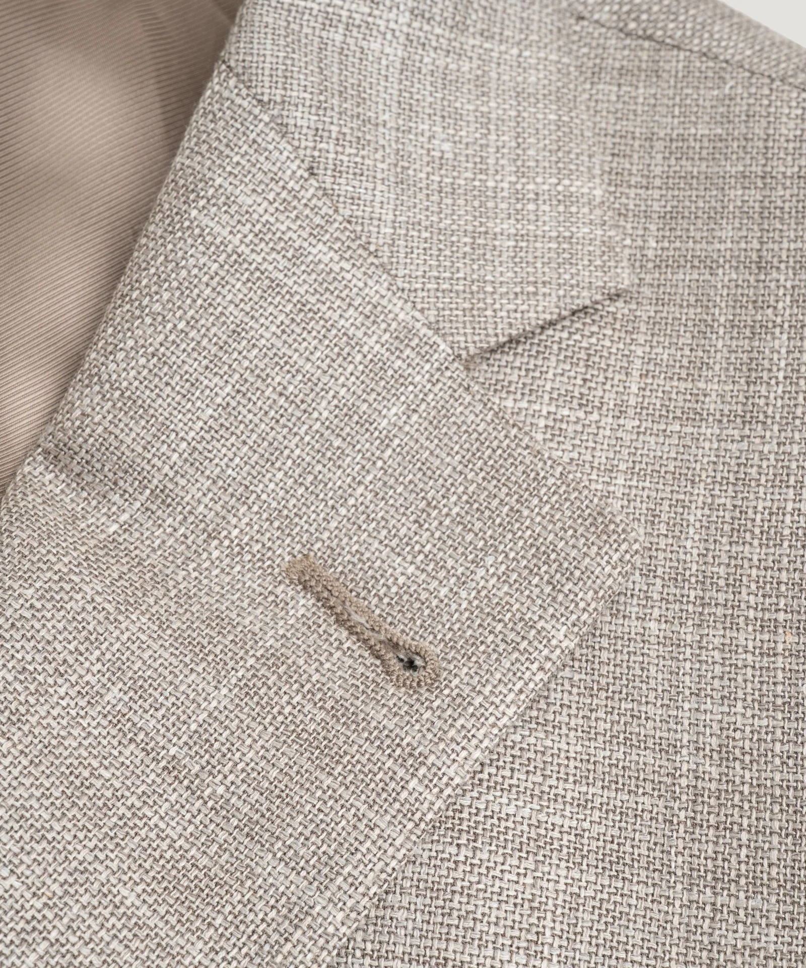 Colbert wol/zijde/linnen taupe - Image 3