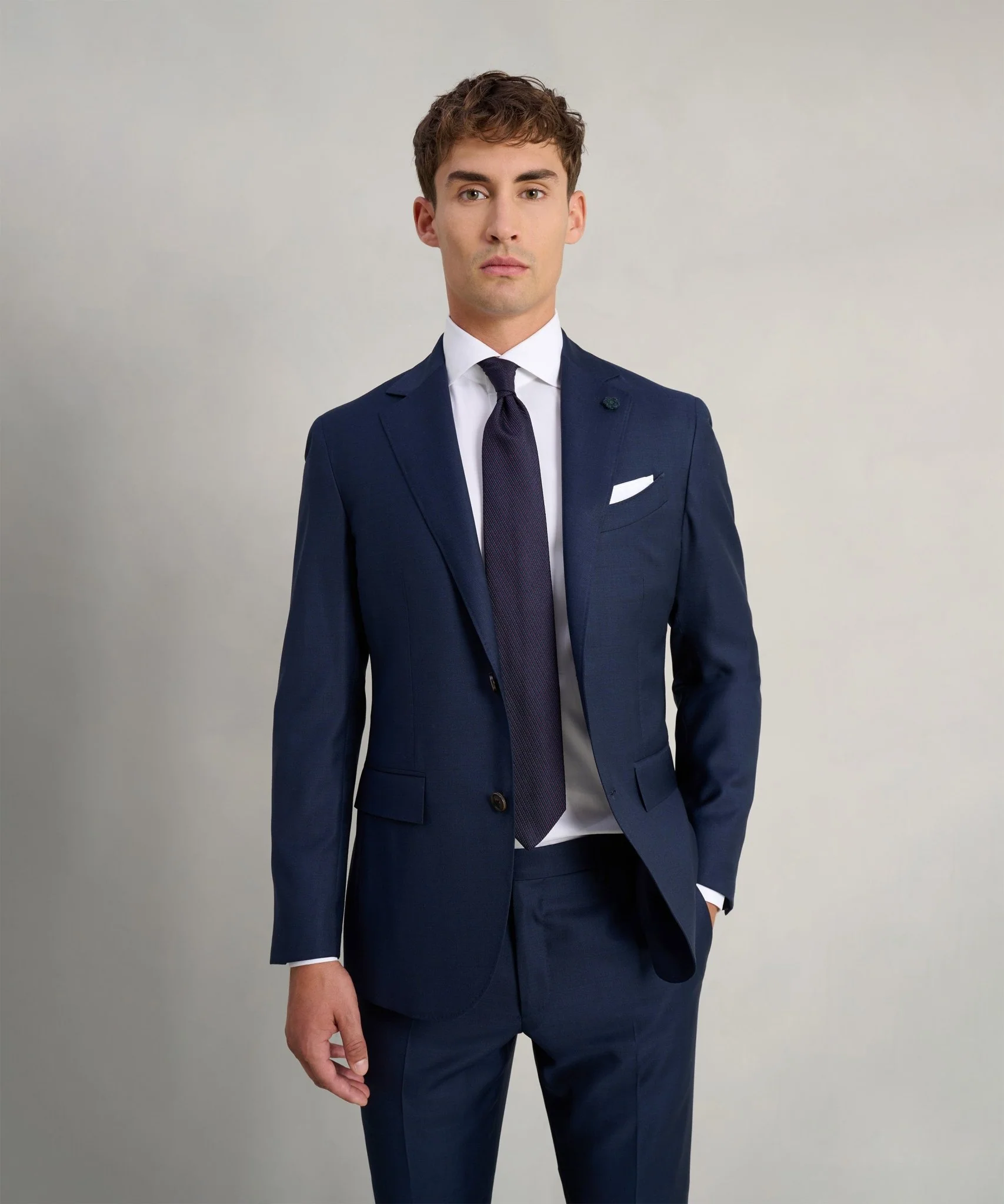 Pak Sartoriale S130's wol donkerblauw - Image 4