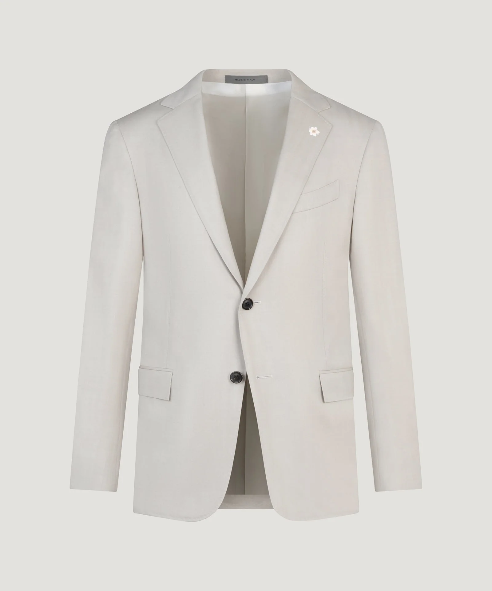 Pak sartoriale scheerwol herringbone lichtgrijs - Image 2
