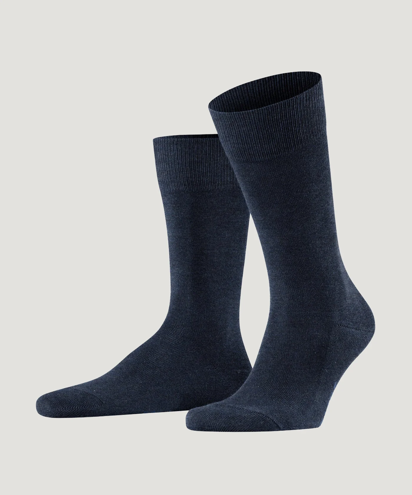 Sokken family donkerblauw gemêleerd