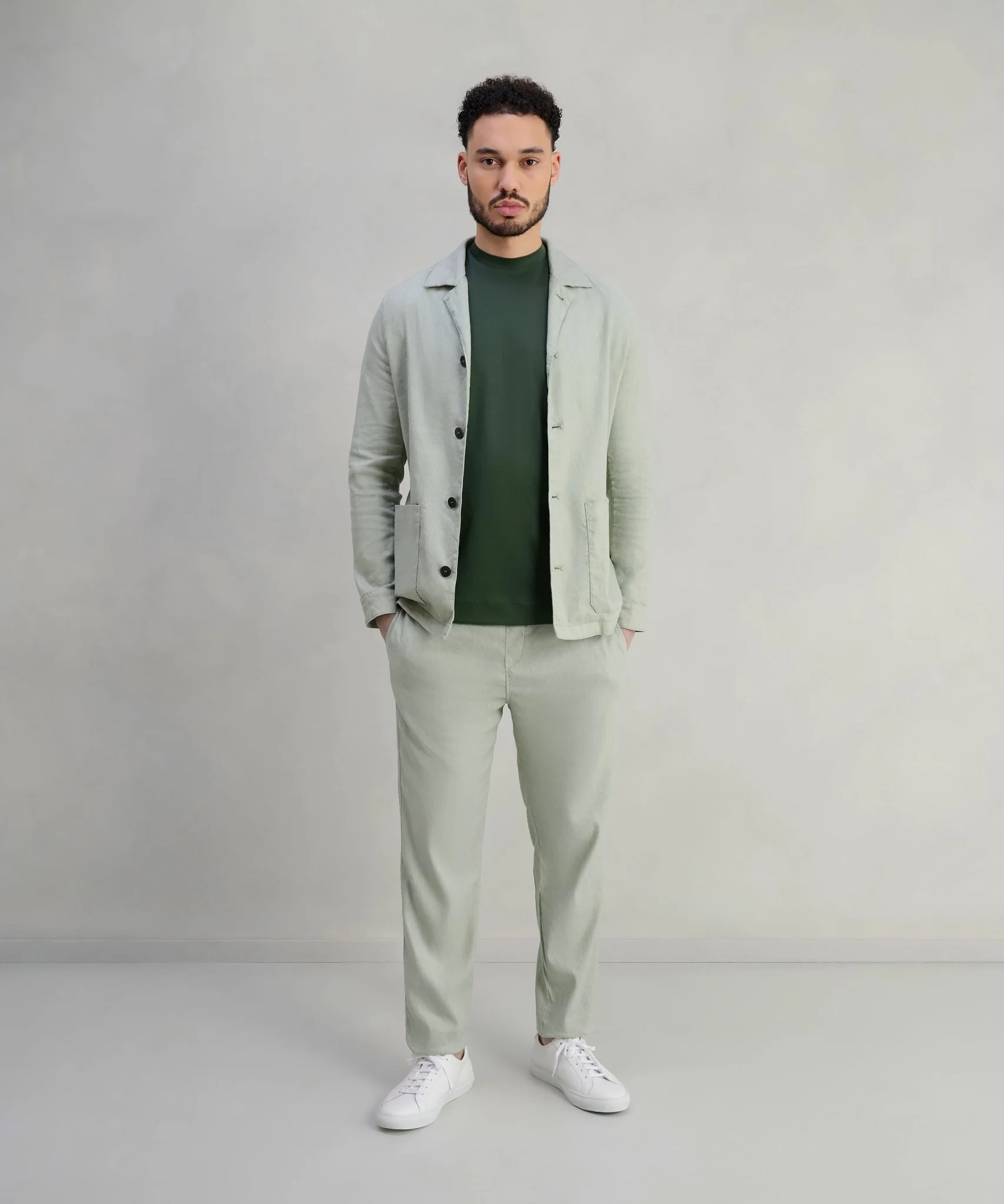 Overshirt linnen mintgroen - Image 2