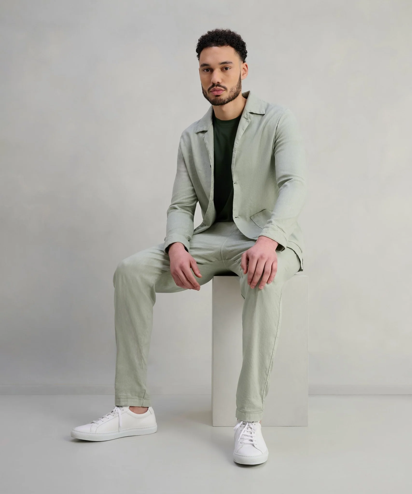 Overshirt linnen mintgroen - Image 3