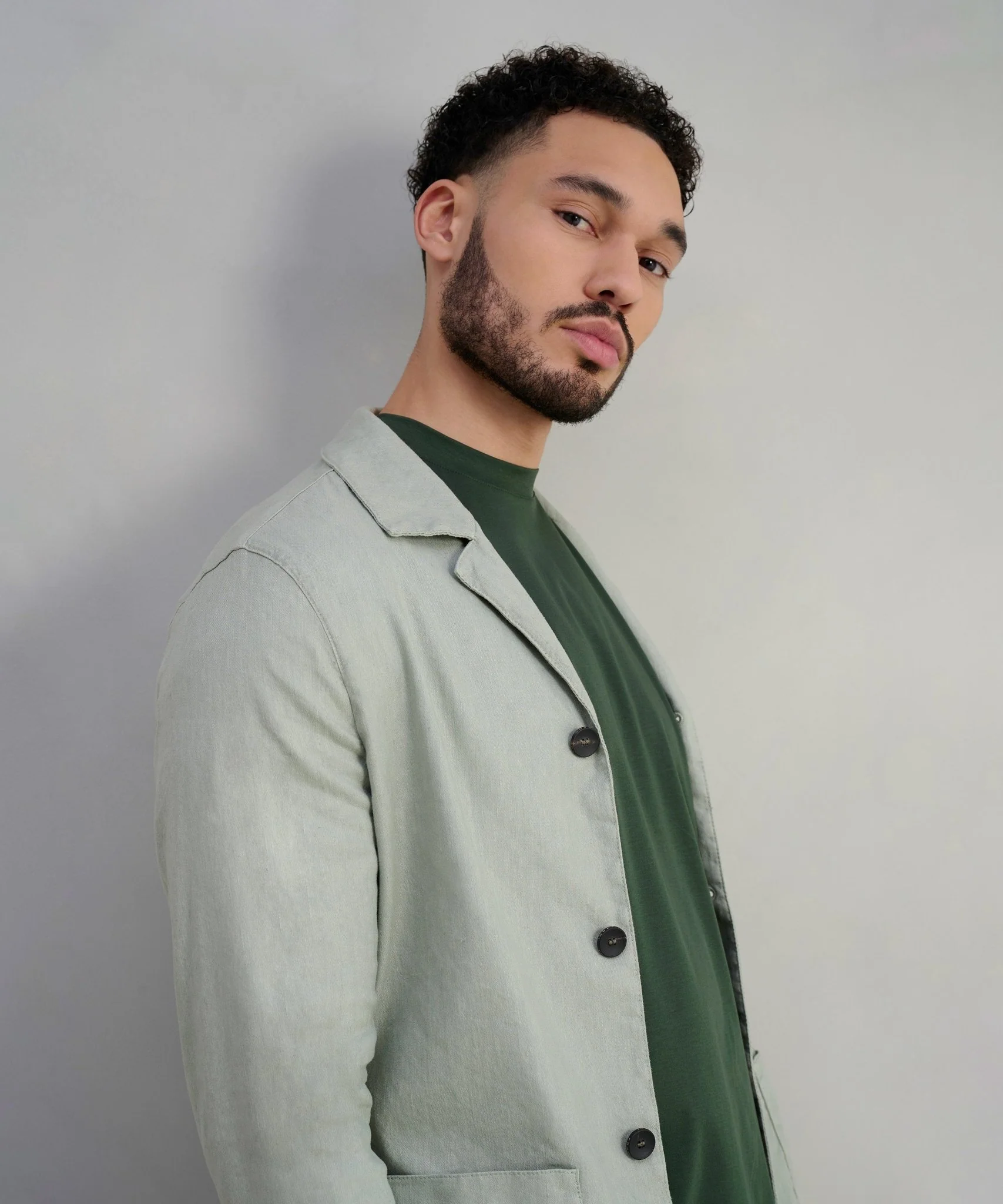 Overshirt linnen mintgroen - Image 4