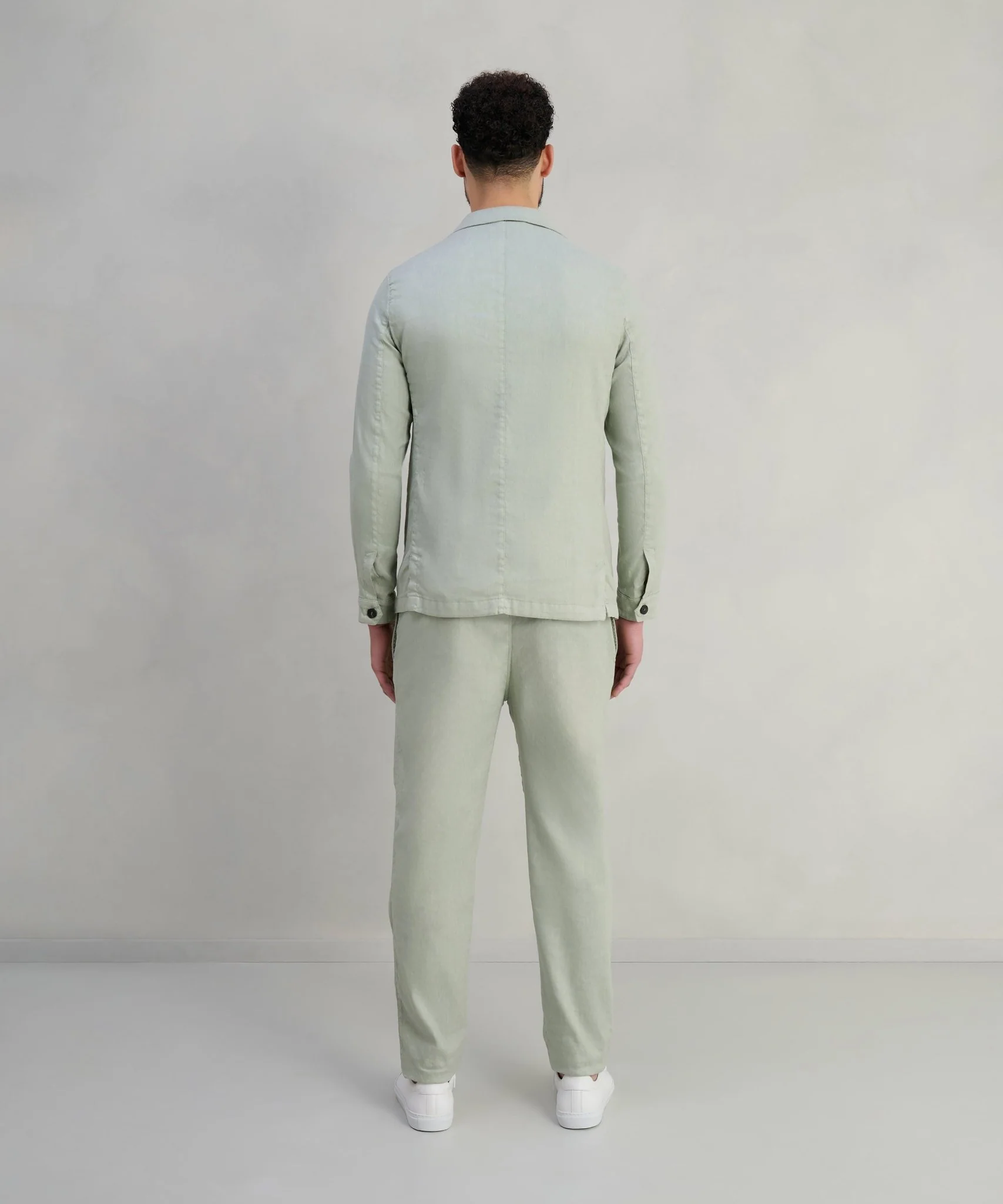 Overshirt linnen mintgroen - Image 5
