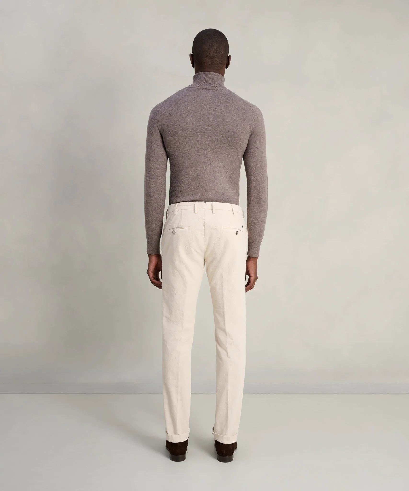 New York style chino gewassen katoen corduroy stretch off-white - Image 5