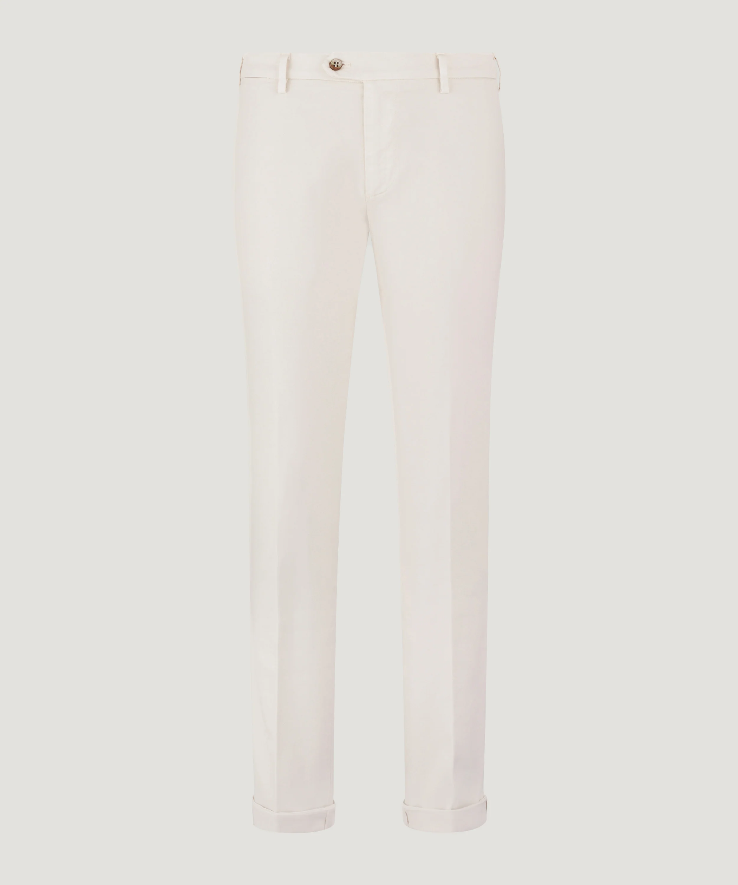 New York style chino katoen/modal stretch lichtgrijs