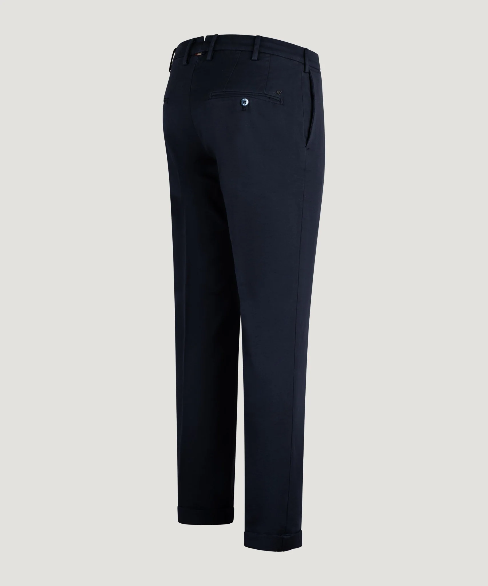 New York Style knitted chino katoen stretch donkerblauw - Image 2