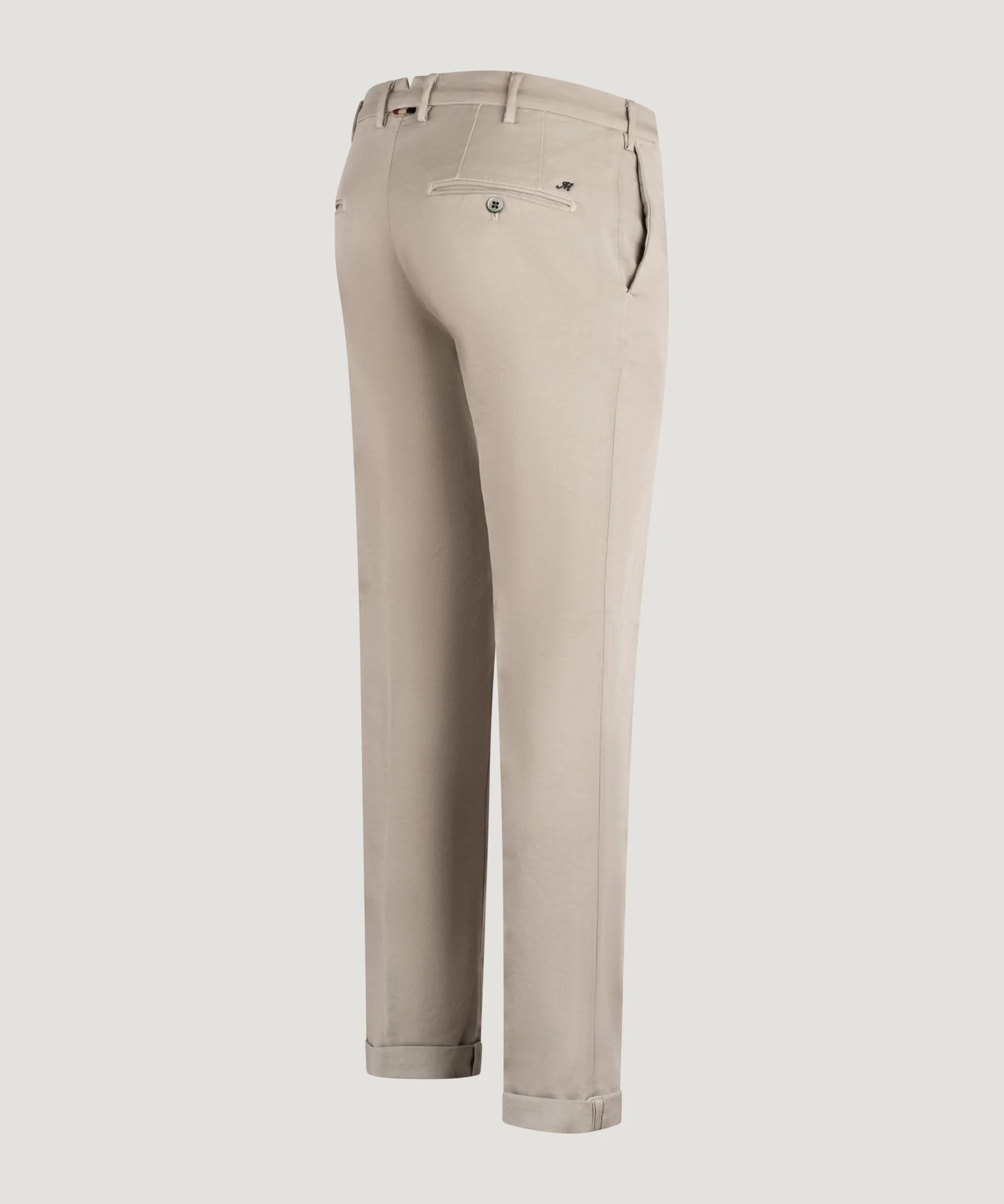 New York Style knitted chino katoen stretch taupe - Image 2
