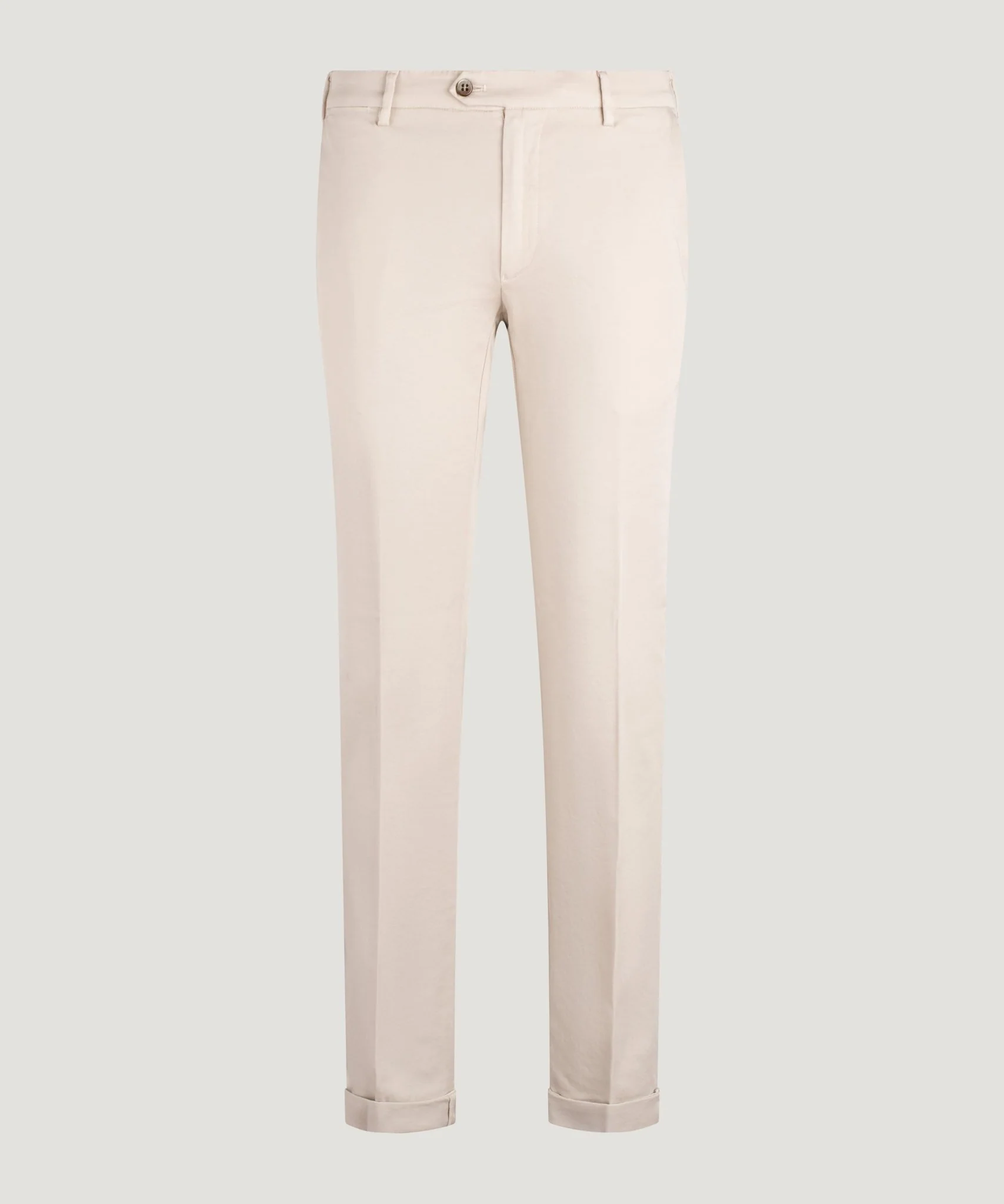 New York Style knitted chino katoen stretch zand