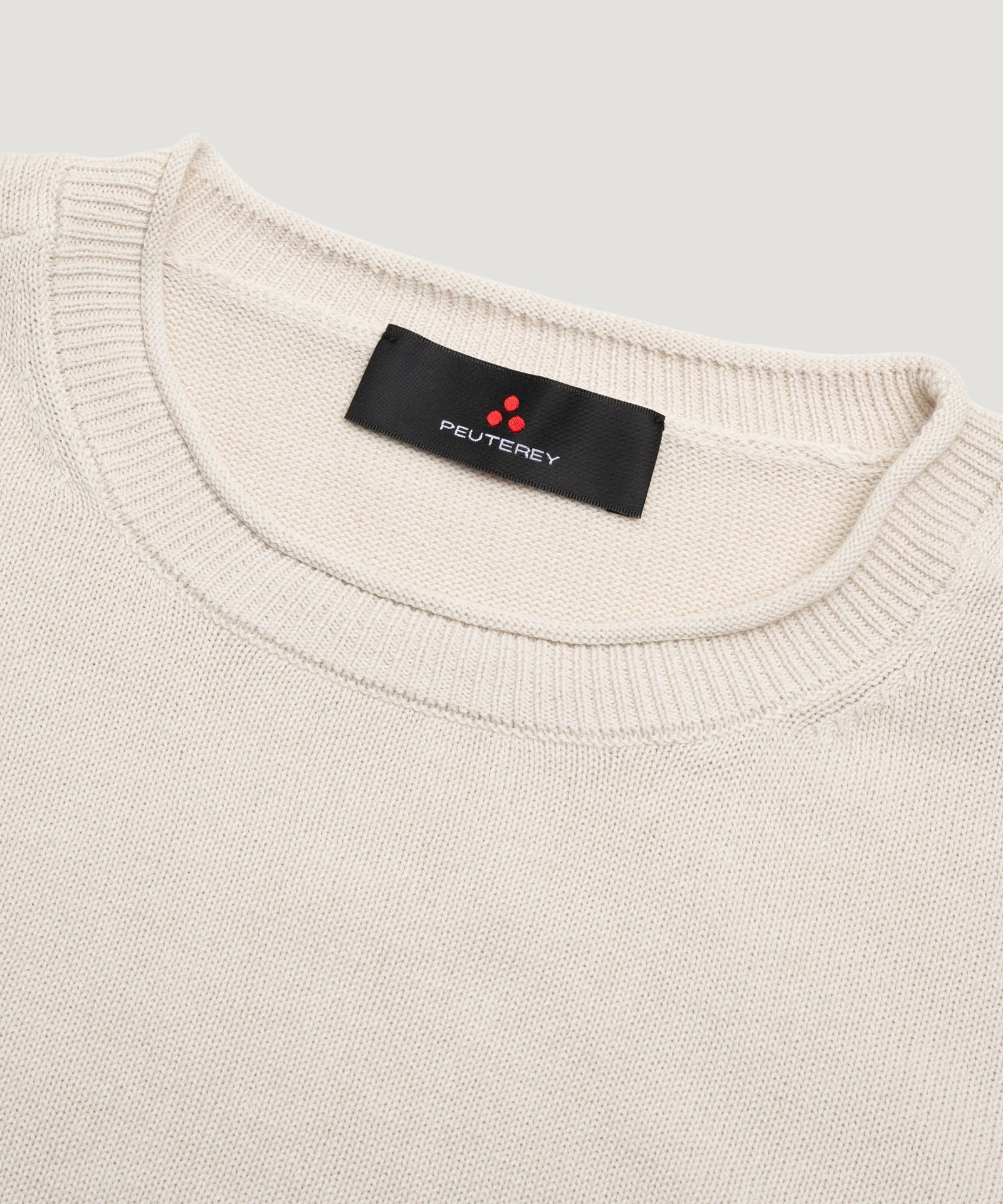 Caliper knitted trui katoen beige - Image 2