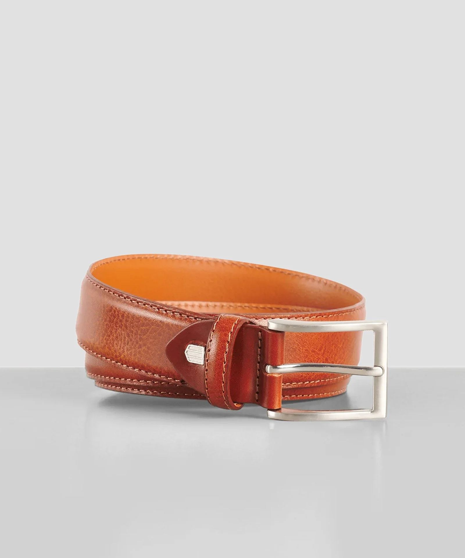 Riem kalfsleer cognac bruin