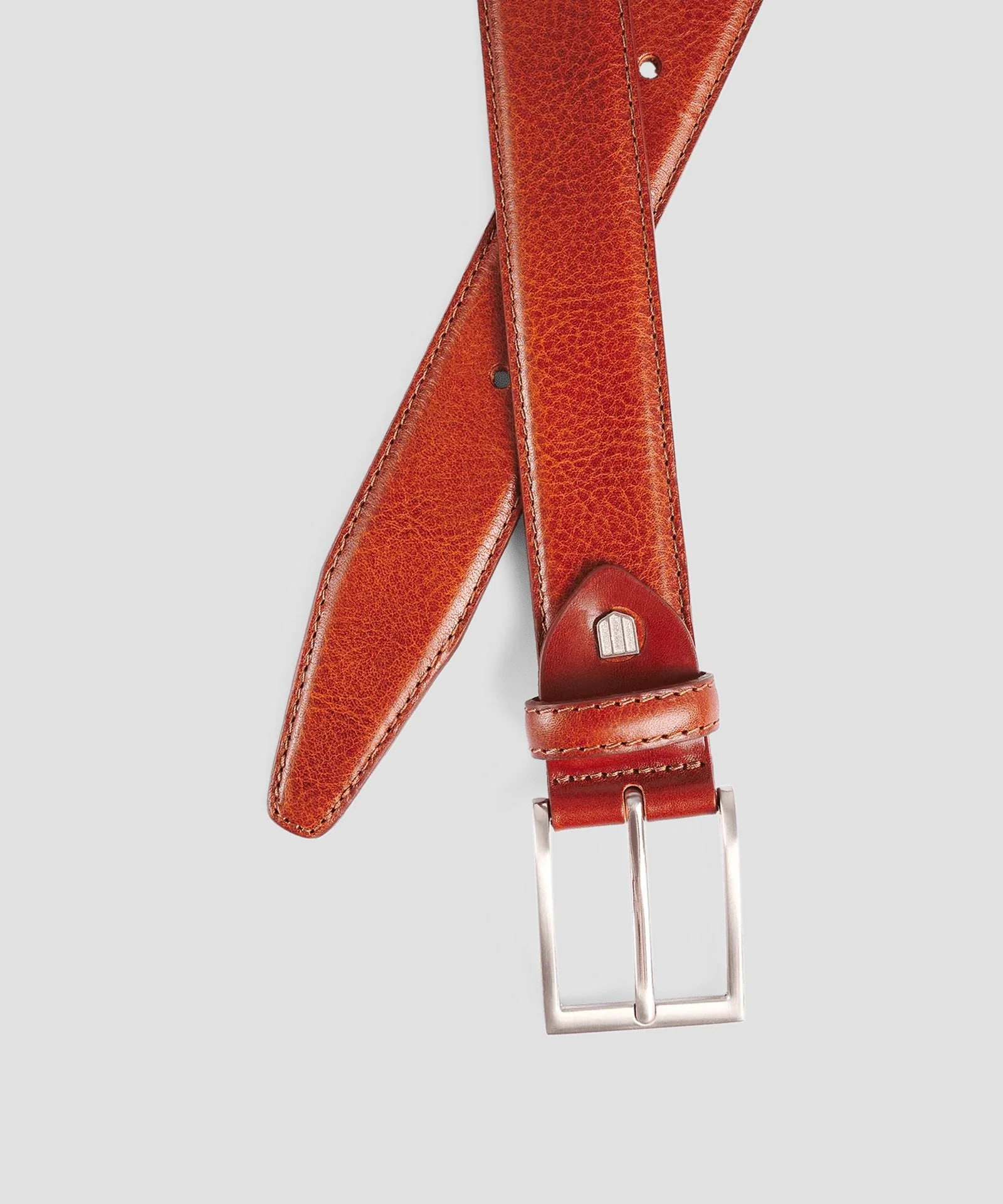 Riem kalfsleer cognac bruin - Image 2