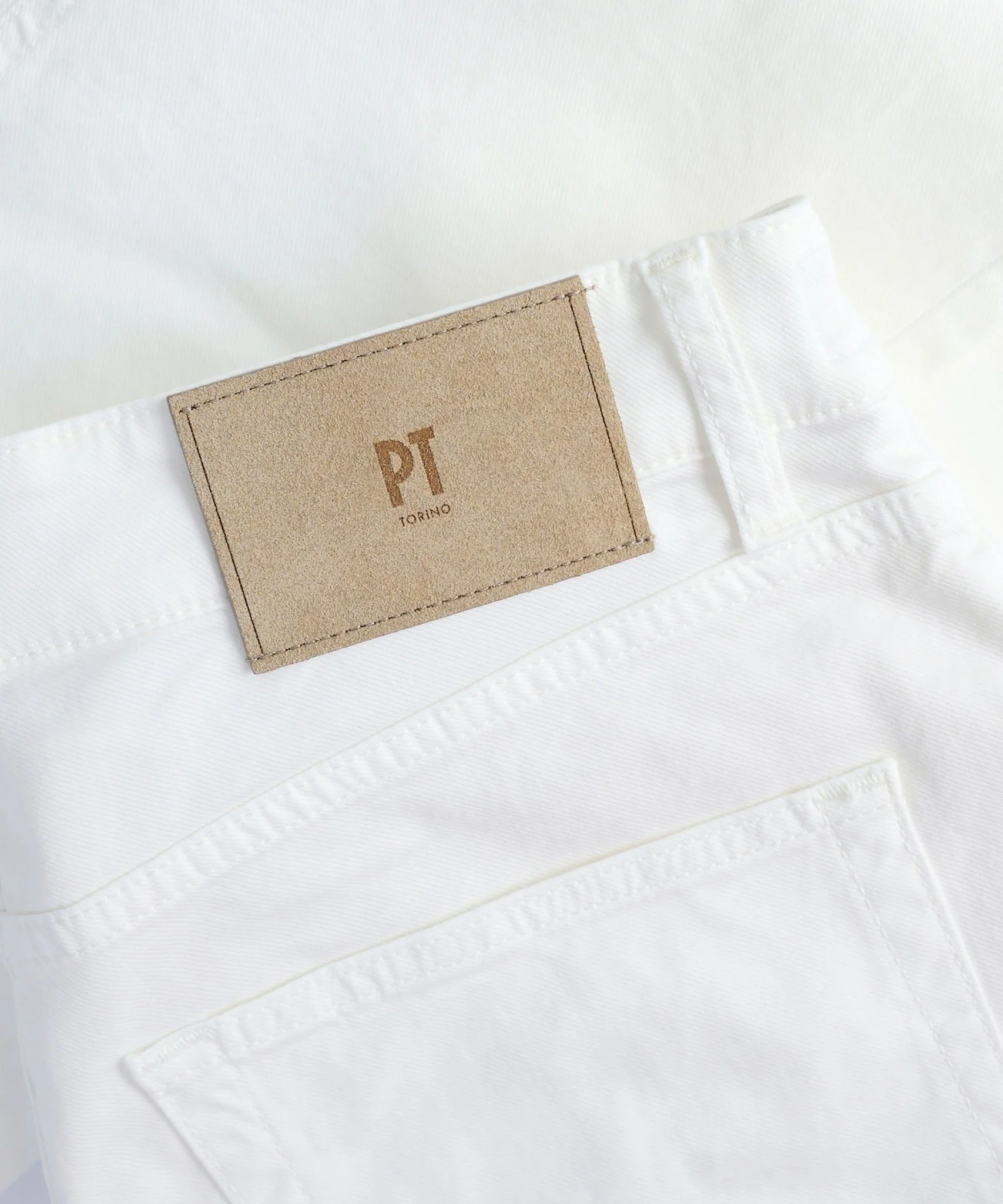 5-pocket katoen/lyocell stretch wit - Image 2