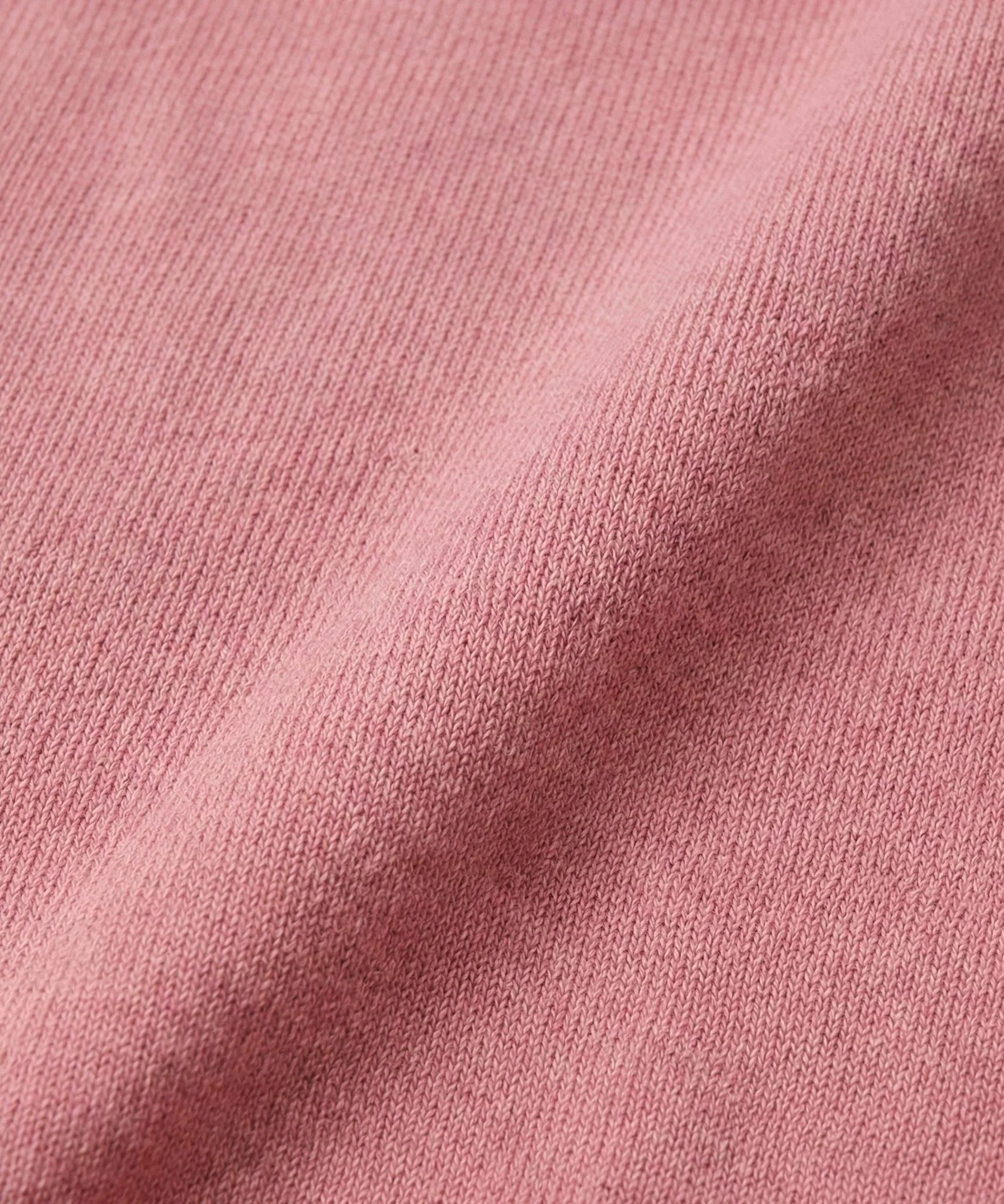 Round knit trui garment dyed roze - Image 3