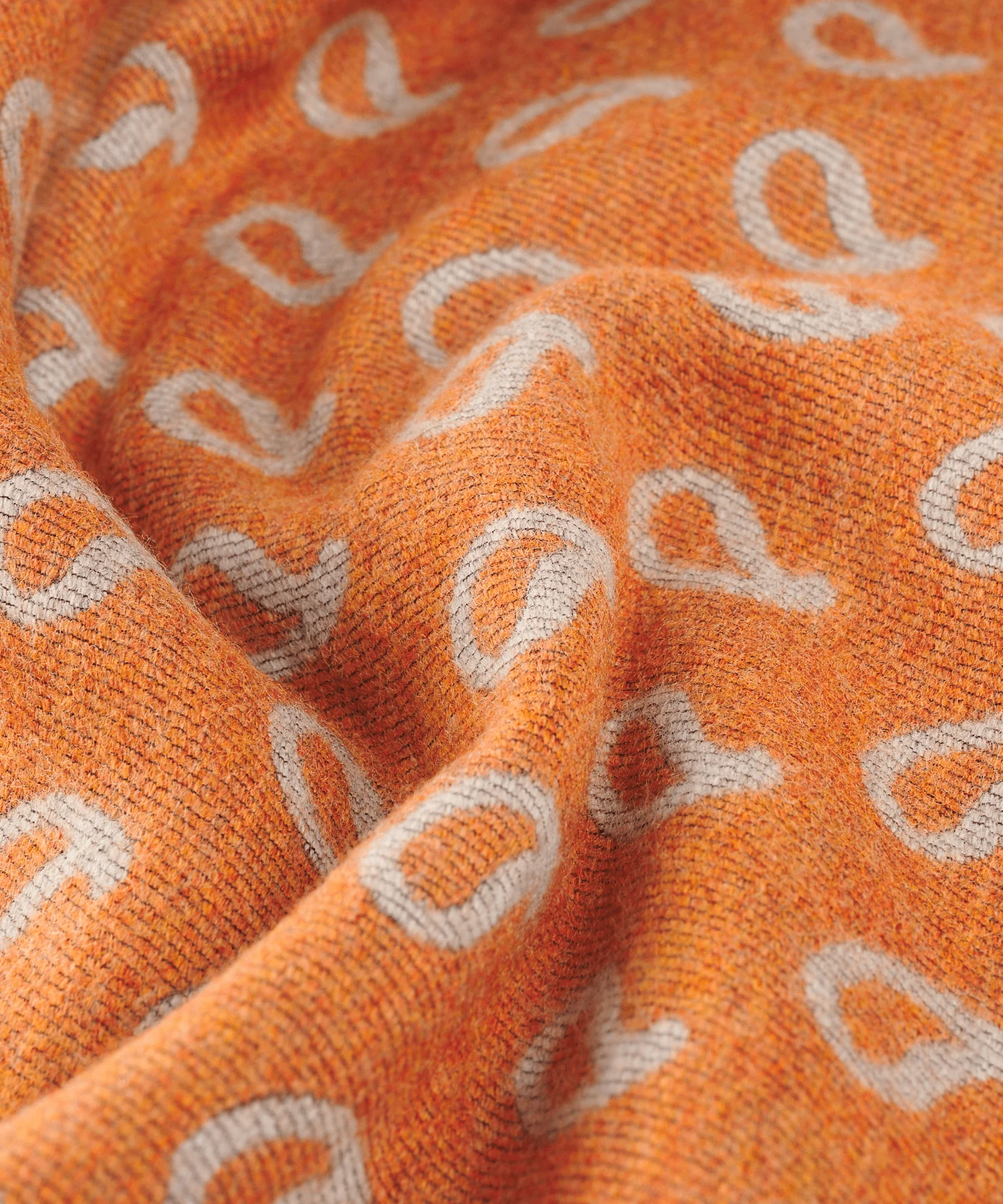 Sjaal wol en zijde oranje - Image 3