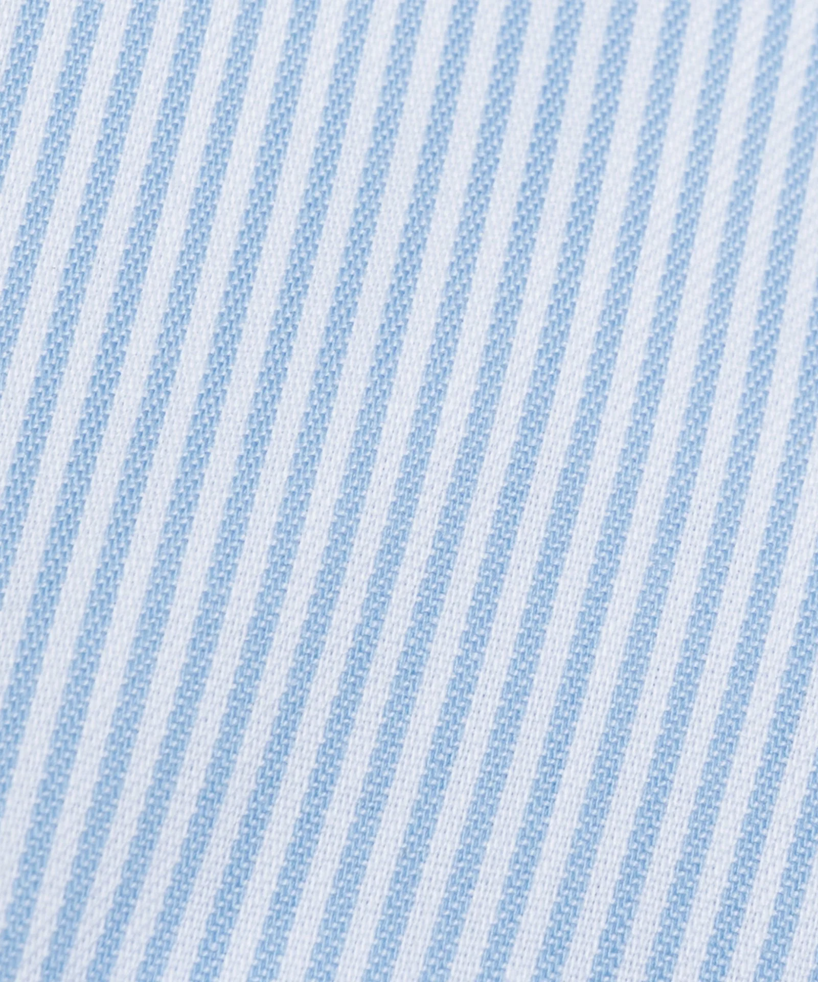 Overhemd katoen non iron lichtblauw gestreept - Image 7