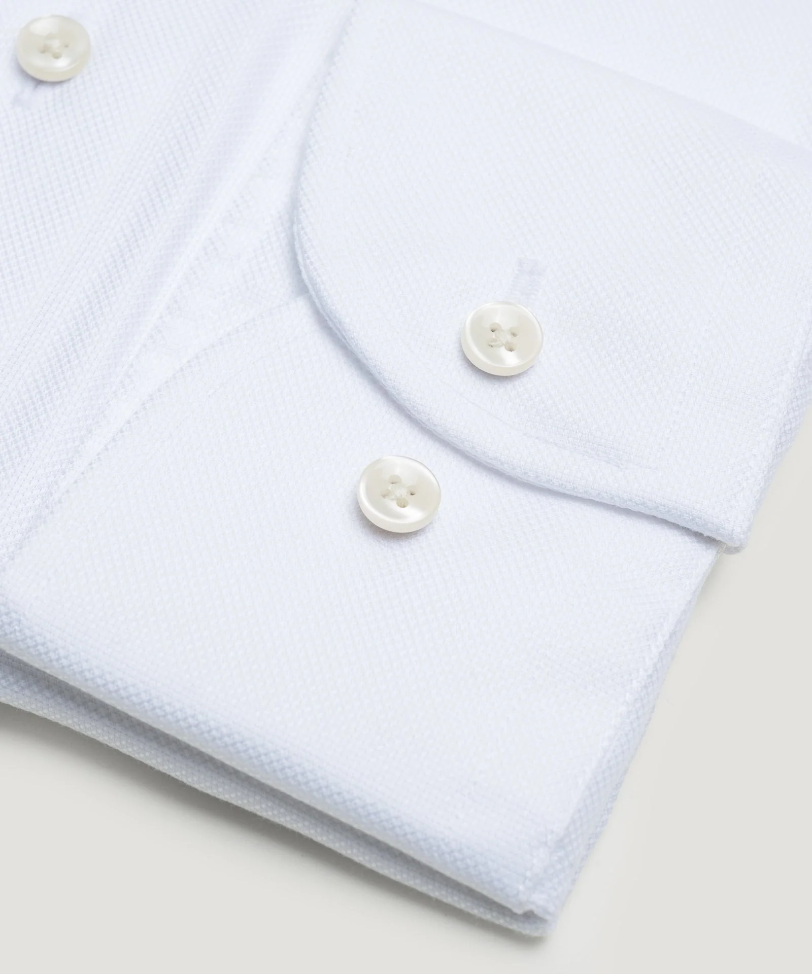 Overhemd katoen Oxford non iron wit - Image 4