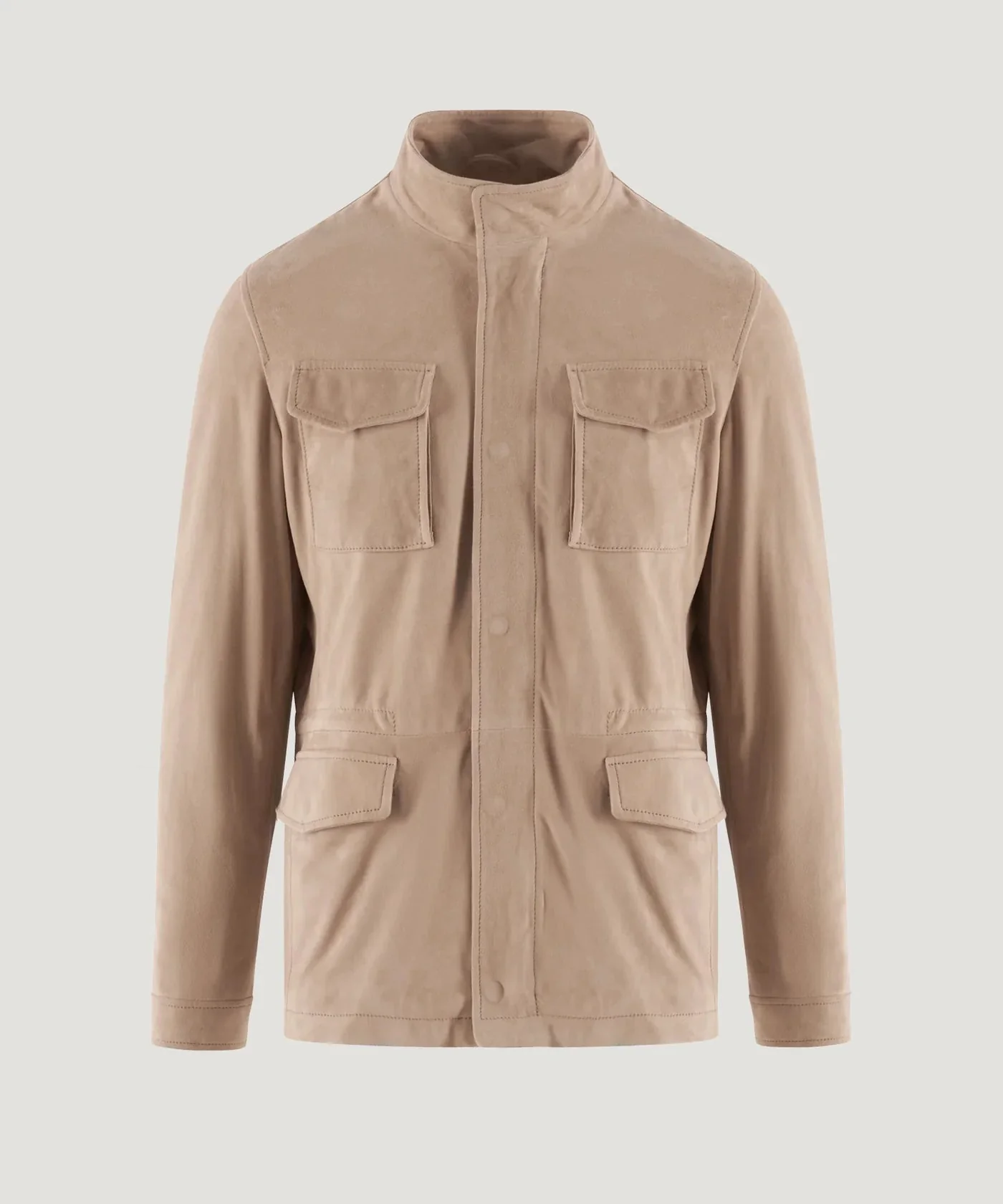 Field jacket suède beige