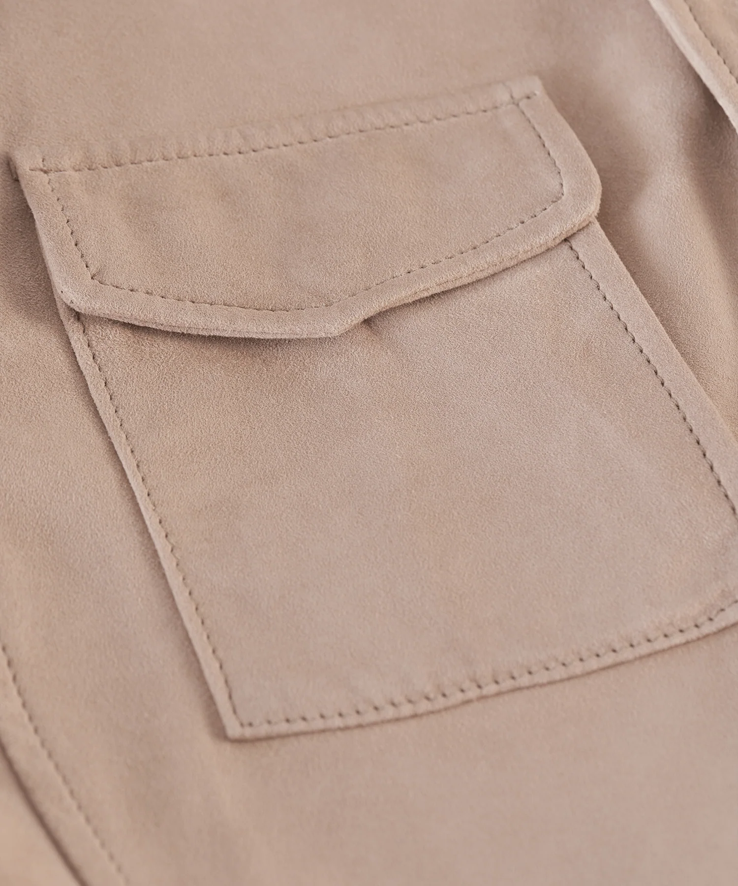 Field jacket suède beige - Image 2