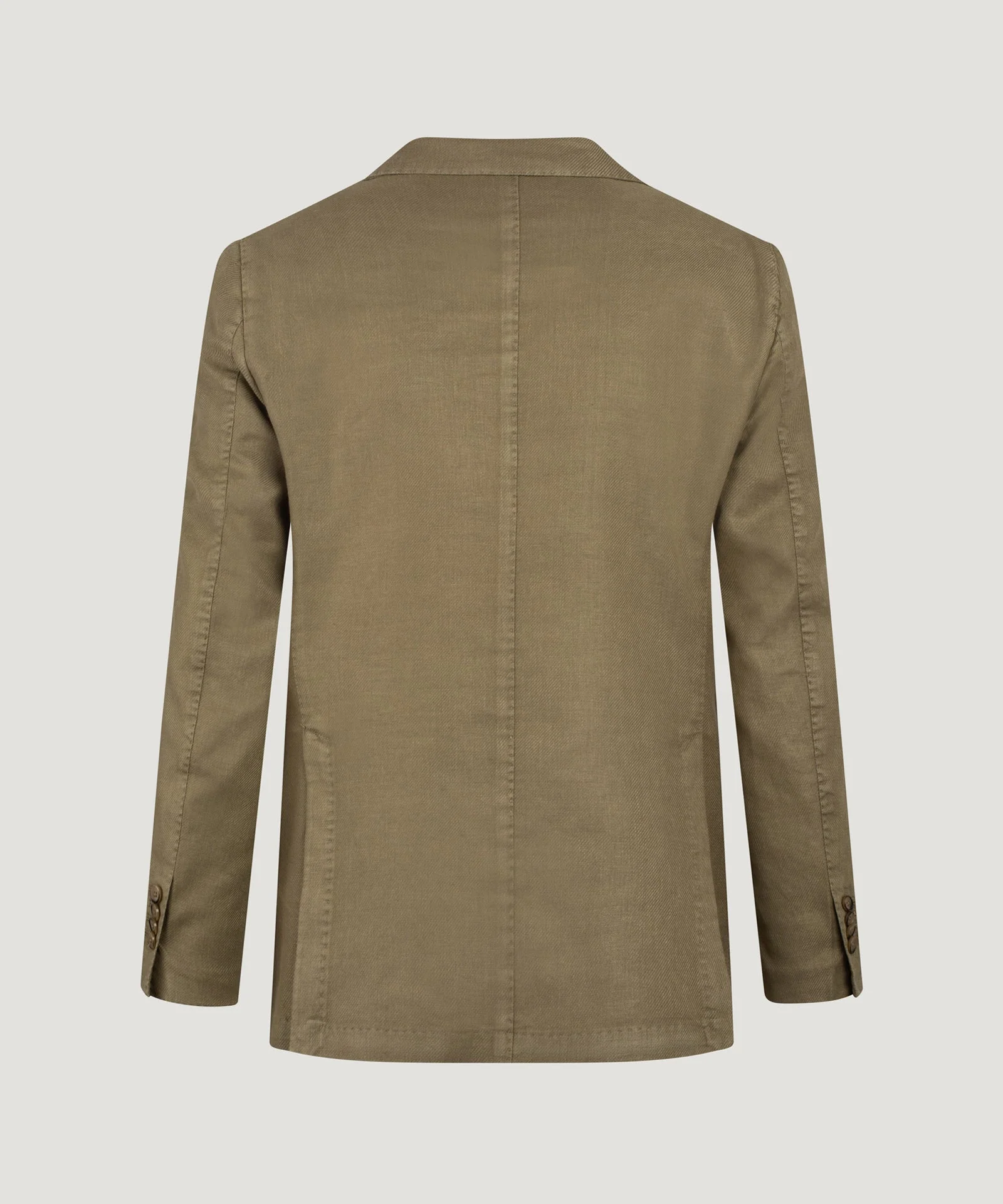 Colbert garment-dyed linnen/katoen twill groen - Image 2