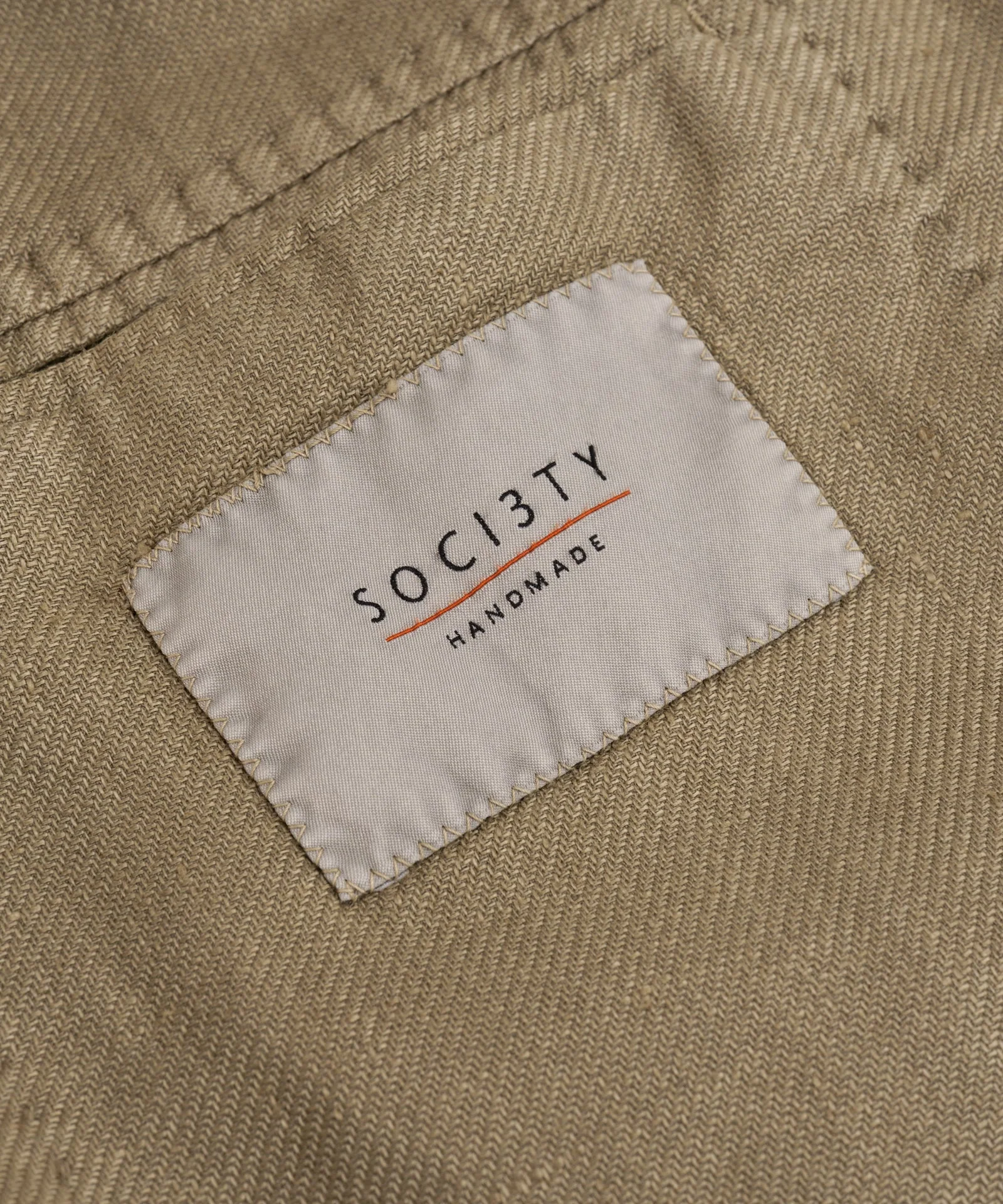 Colbert garment-dyed linnen/katoen twill groen - Image 5