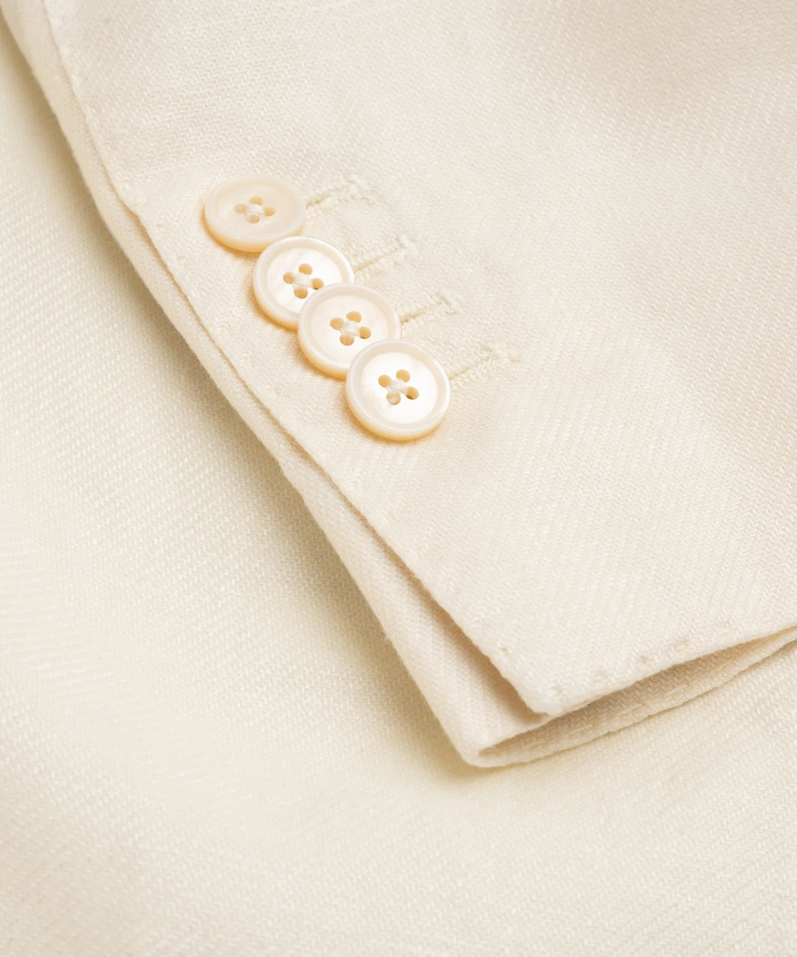 Colbert garment-dyed linnen/katoen twill off-white - Image 3