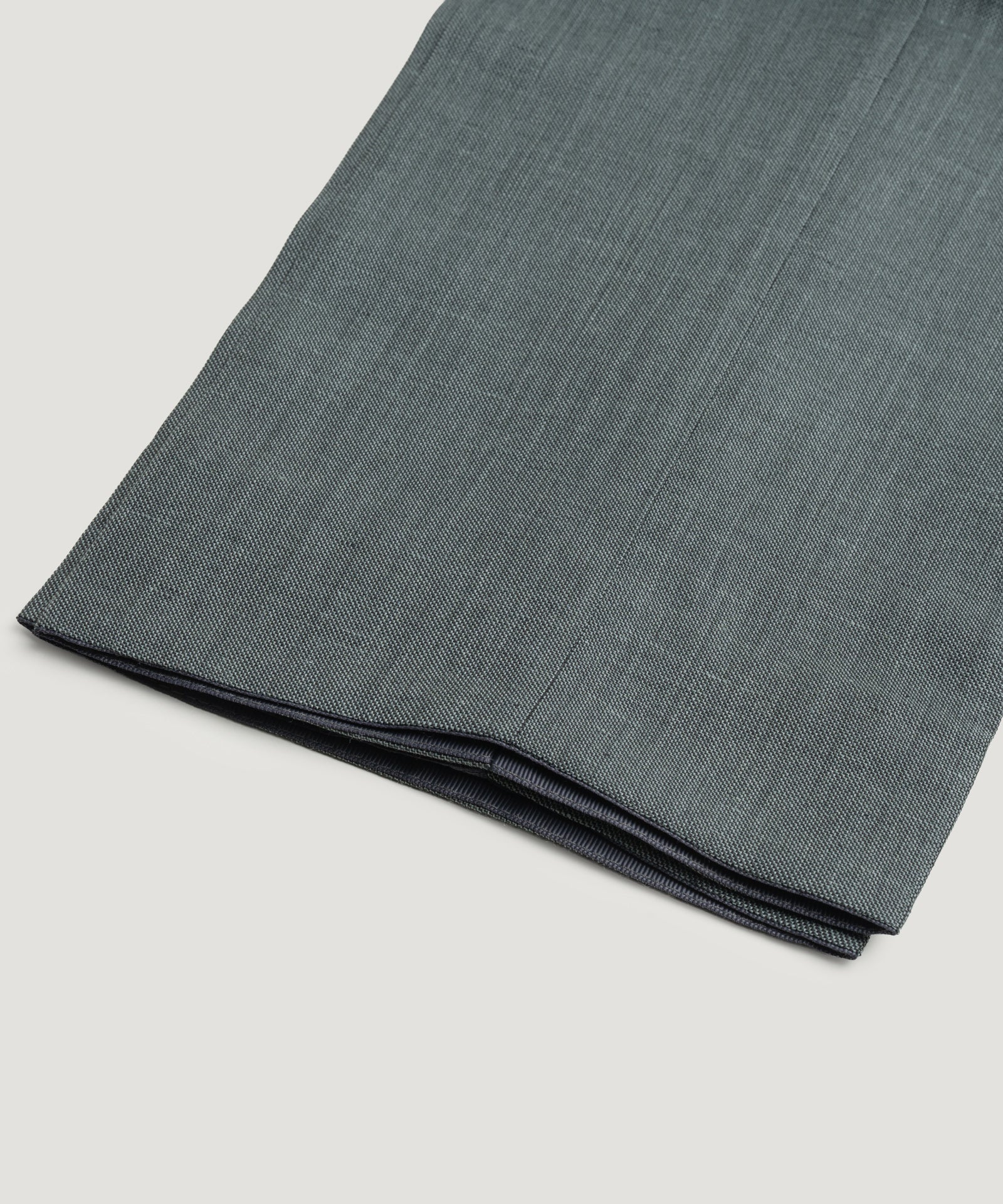 Pleated pantalon wol/linnen donkergroen - Image 7
