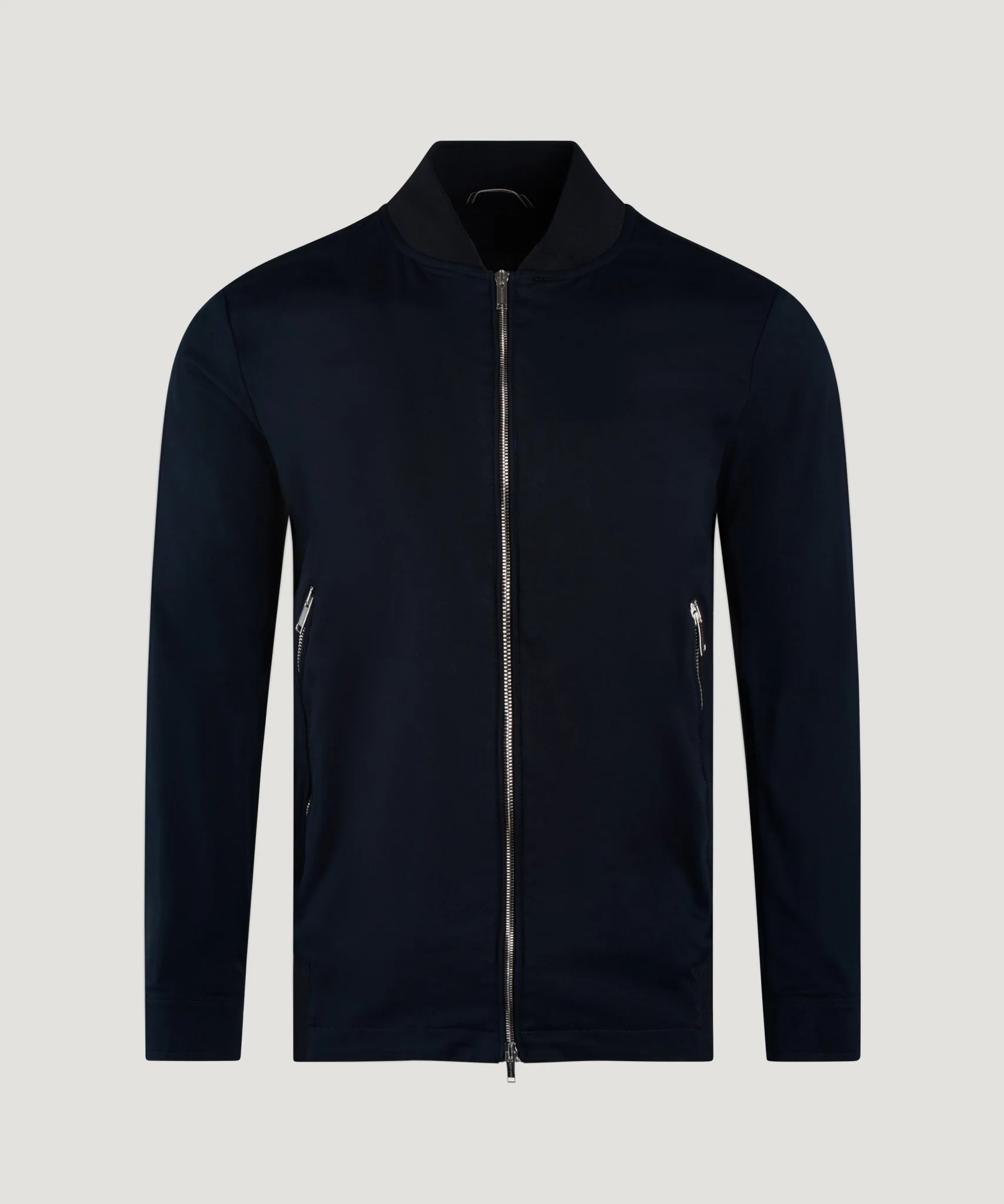 Bomberjack fine cotton gabardine donkerblauw