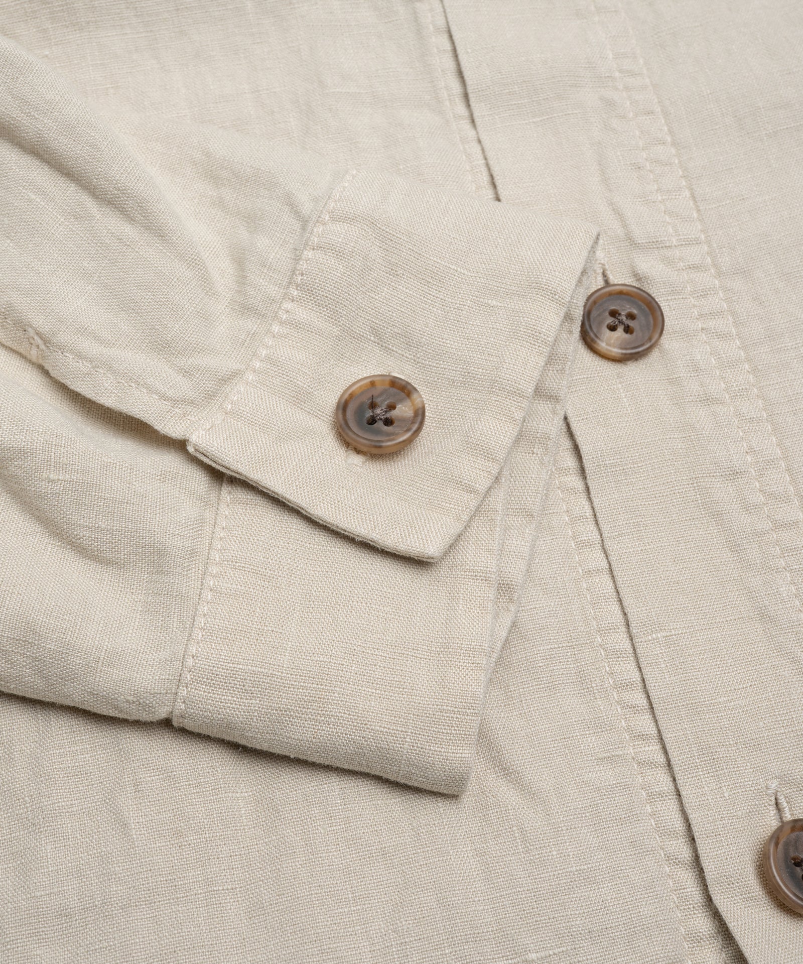 Coimbra overshirt gewassen linnen beige - Image 4