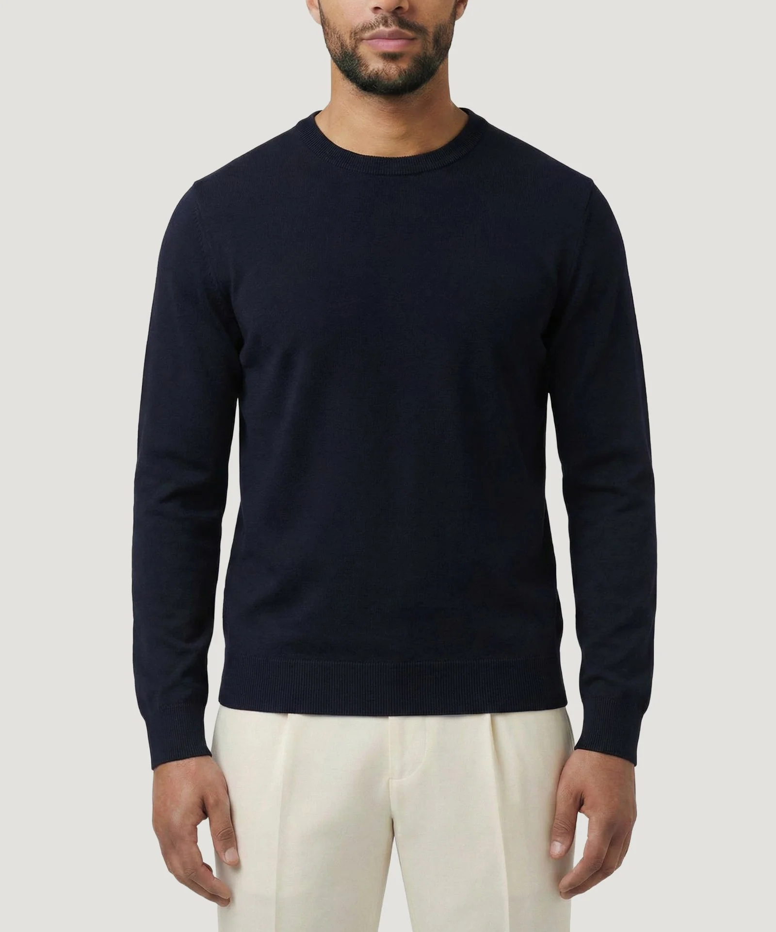 Cool Dry Easy Stretch crewneck trui donkerblauw - Image 2