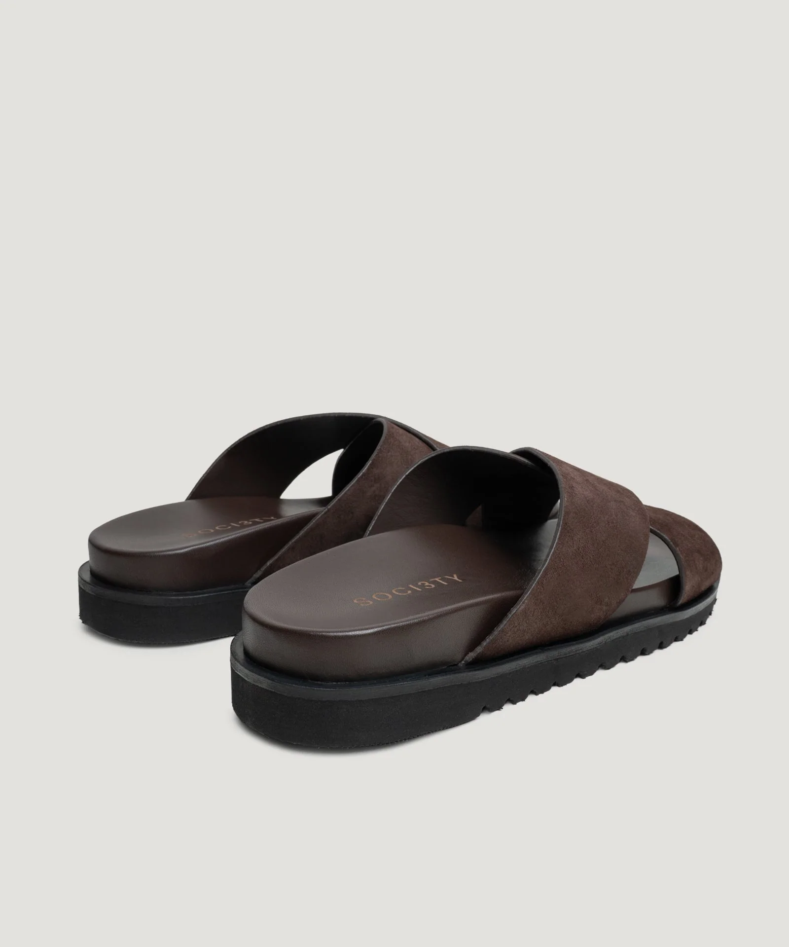 Cross slipper suède donkerbruin - Image 3