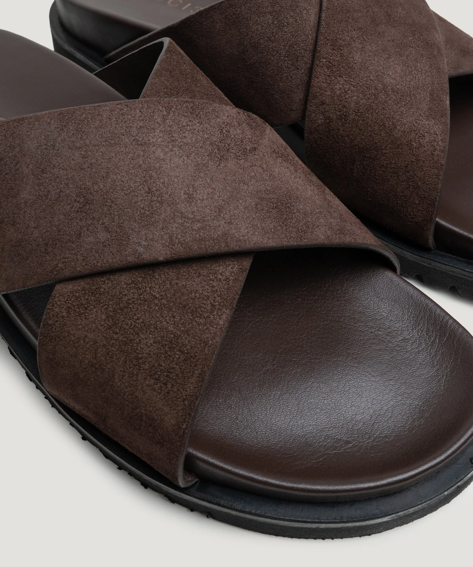 Cross slipper suède donkerbruin - Image 4