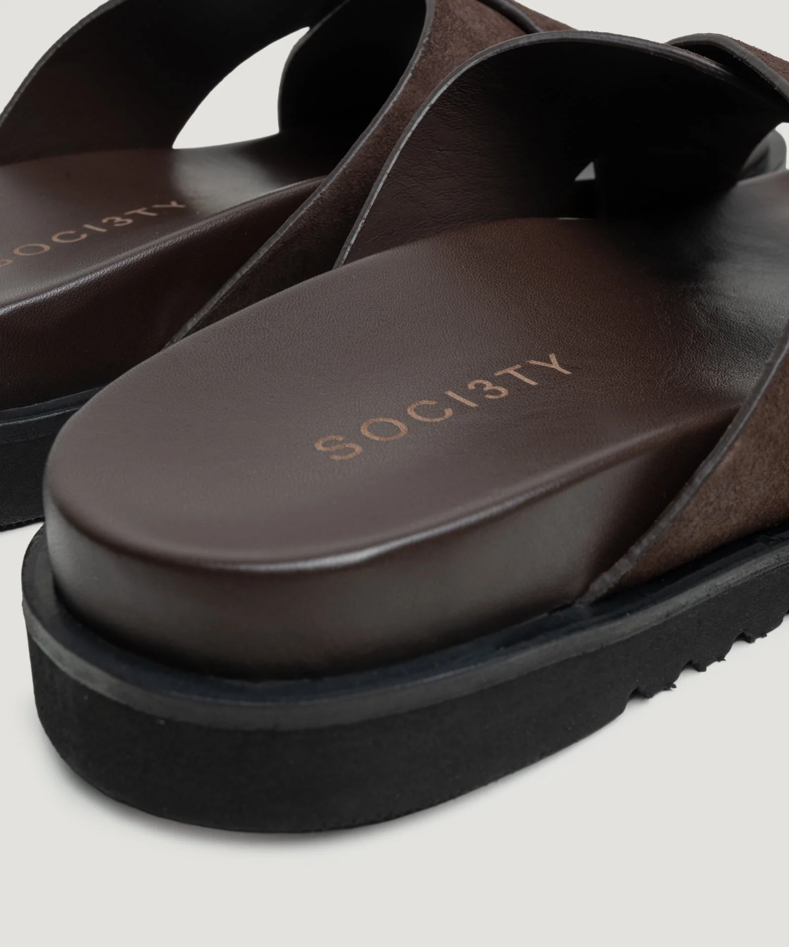 Cross slipper suède donkerbruin - Image 5