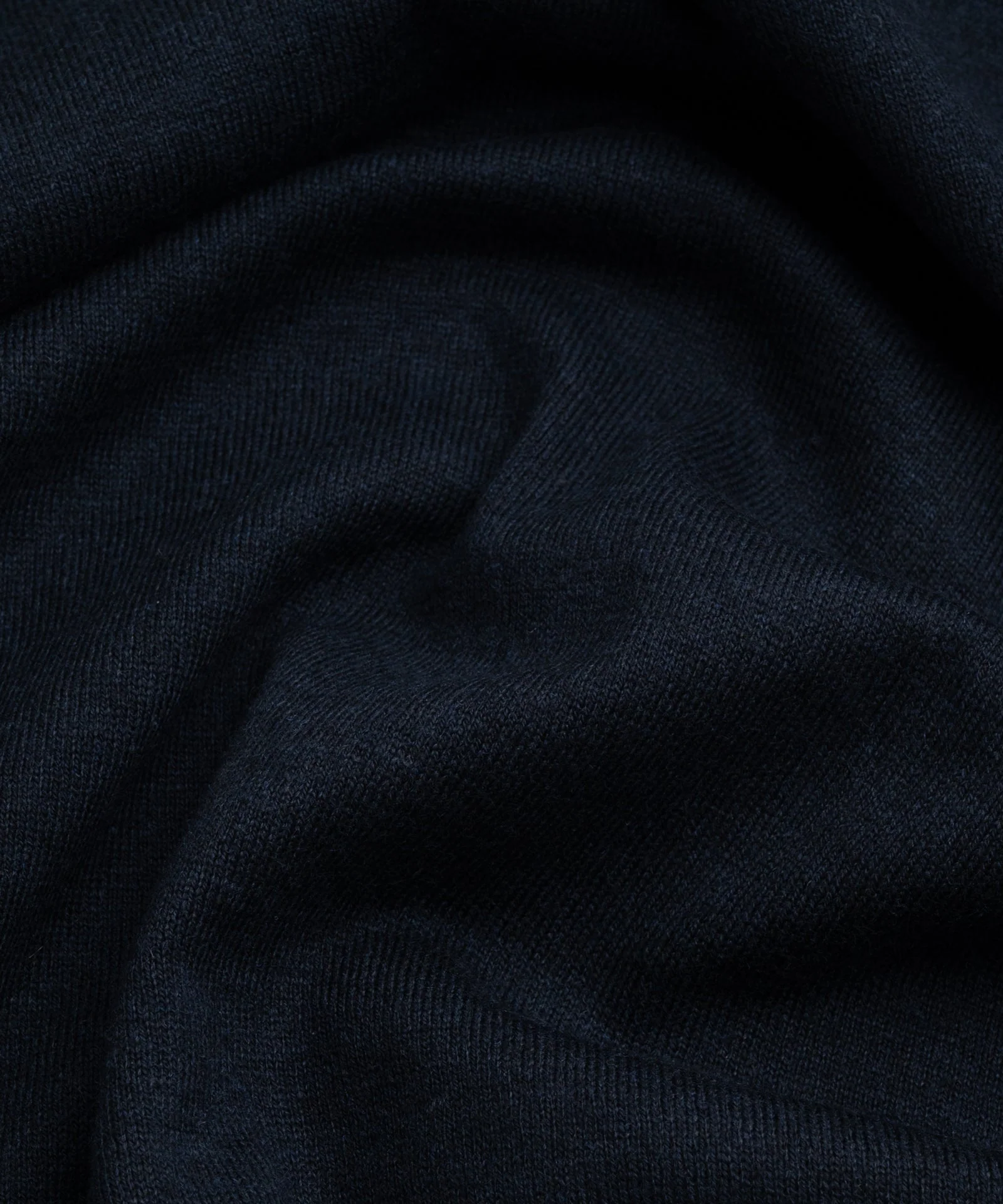 Knitted T-shirt katoen/zijde/kasjmier donkerblauw - Image 3