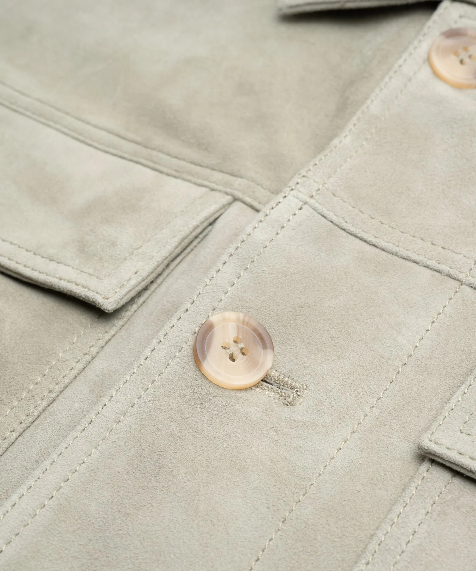 Mex overshirt suède bamboegroen - Image 3