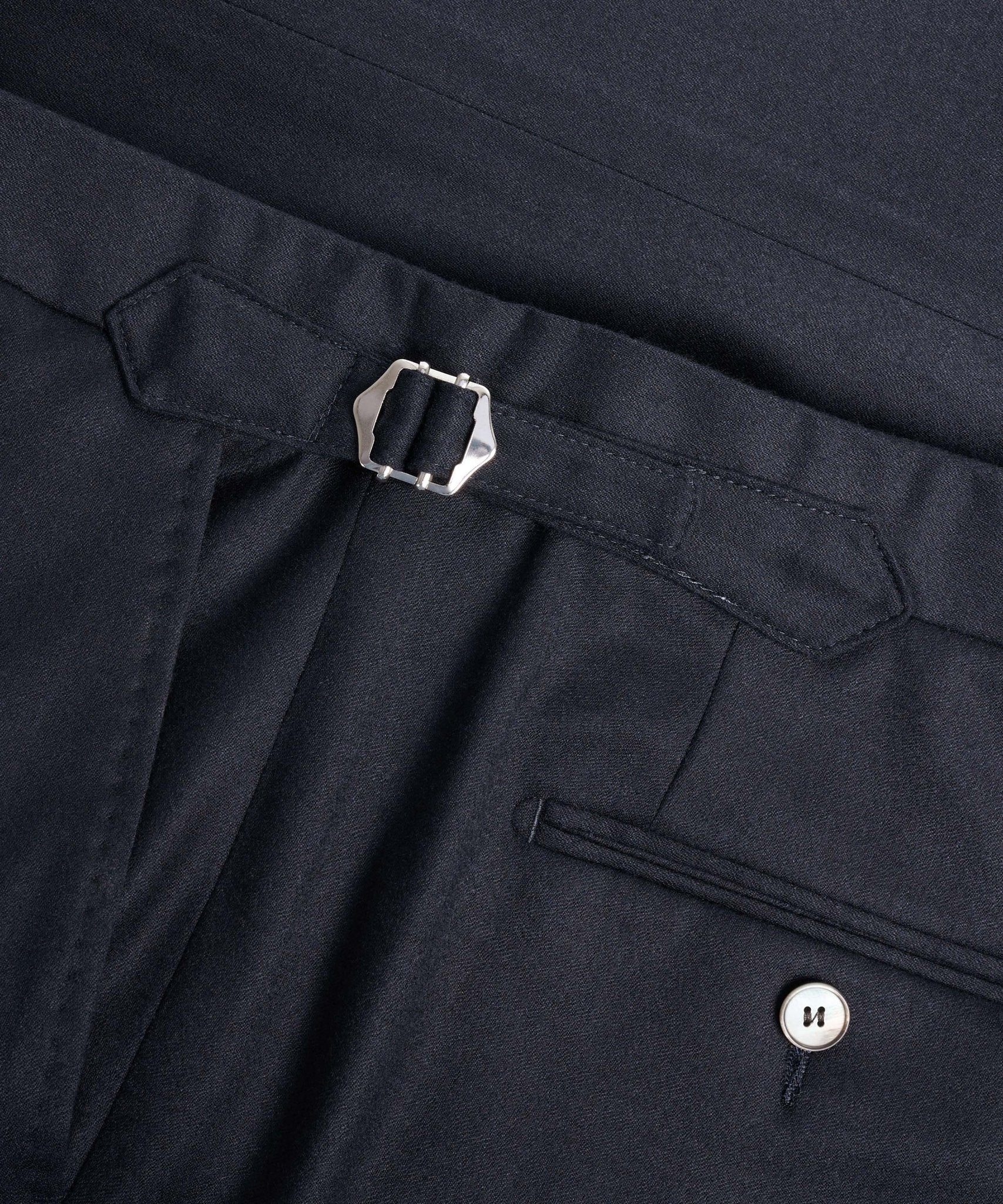 Pantalon wol/kasjmier donkerblauw - Image 2