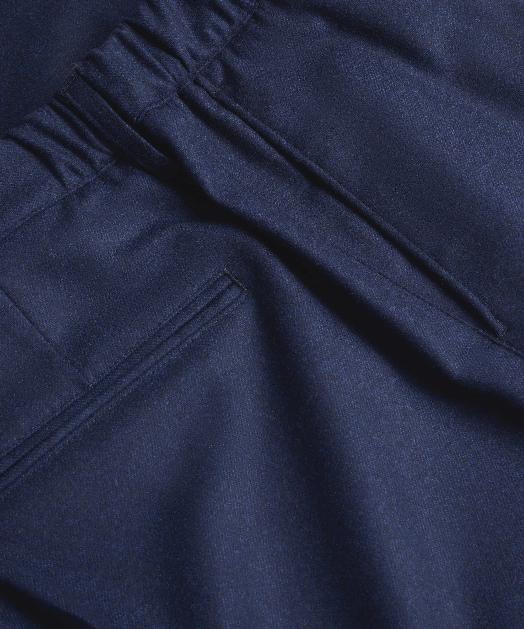 Pleated pantalon wol donkerblauw - Image 2