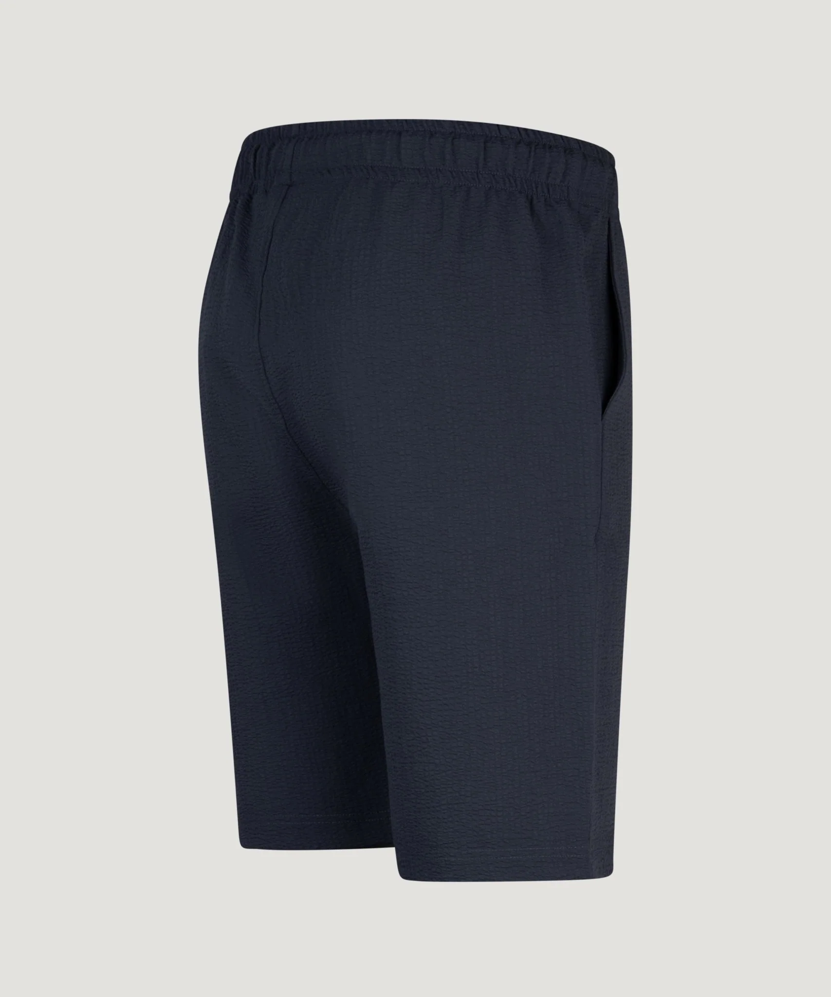 Seersucker shorts donkerblauw - Image 2