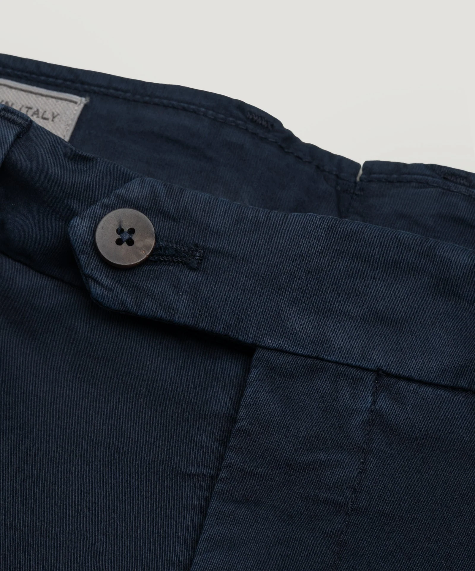 Slim shorts katoen stretch donkerblauw - Image 2