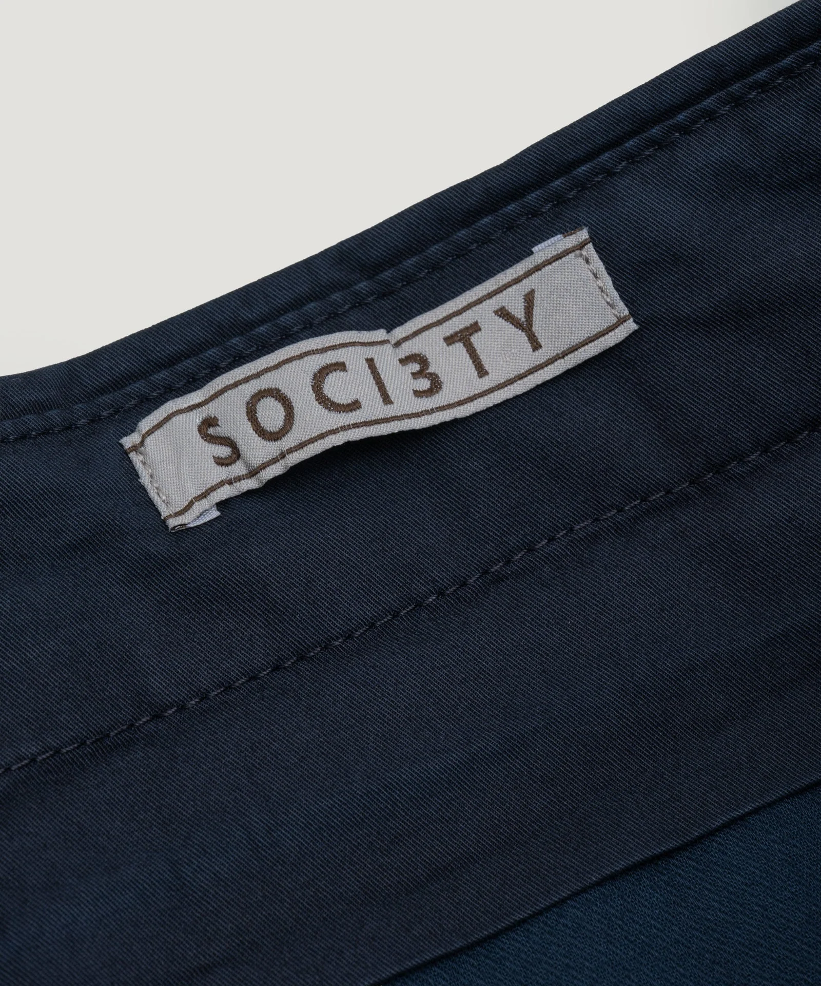 Slim shorts katoen stretch donkerblauw - Image 6