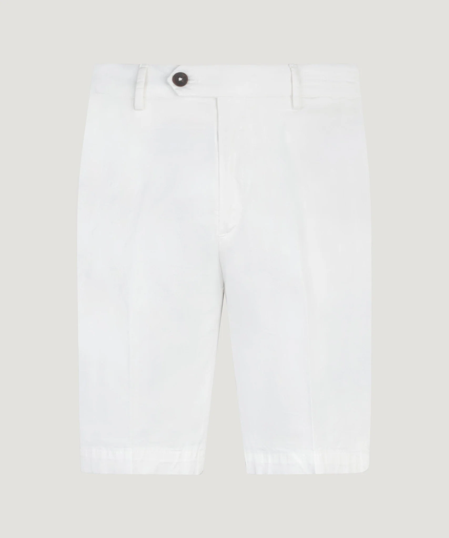 Slim shorts katoen stretch wit