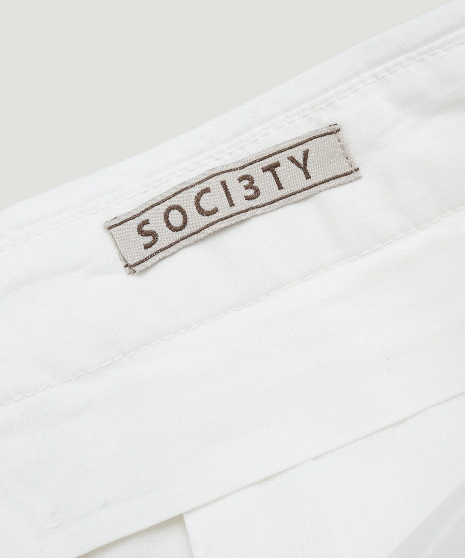 Slim shorts katoen stretch wit - Image 4
