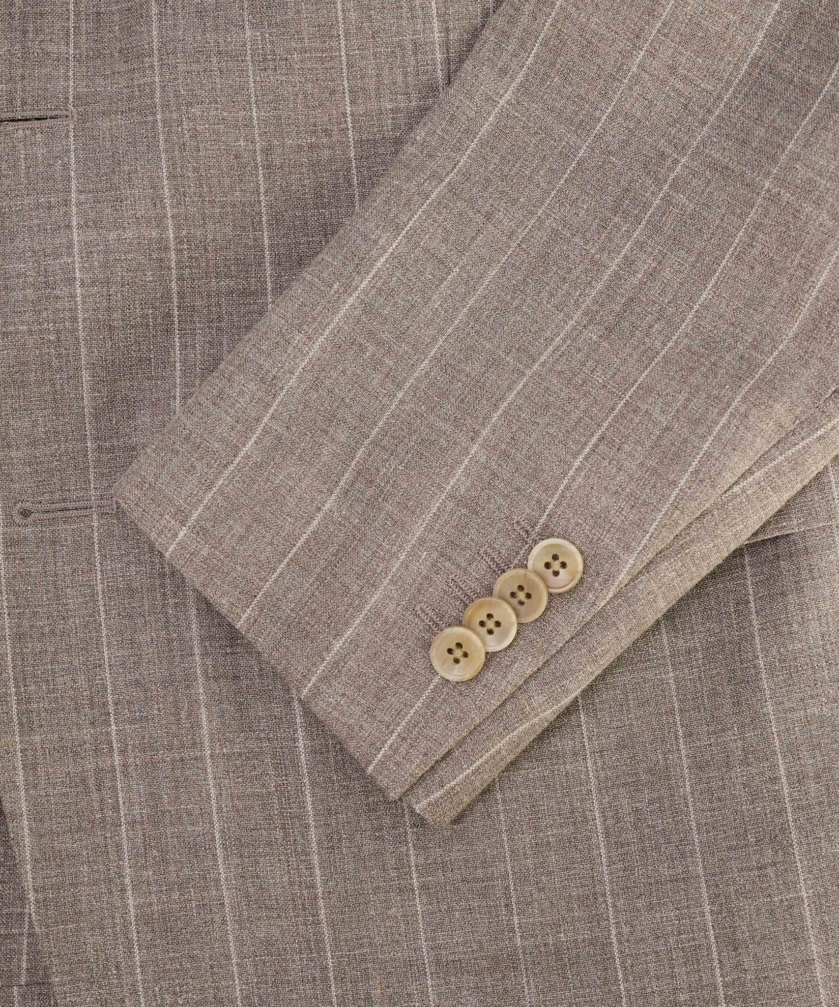 Pak wol beige gestreept (Pecora Nera® by Loro Piana) - Image 14