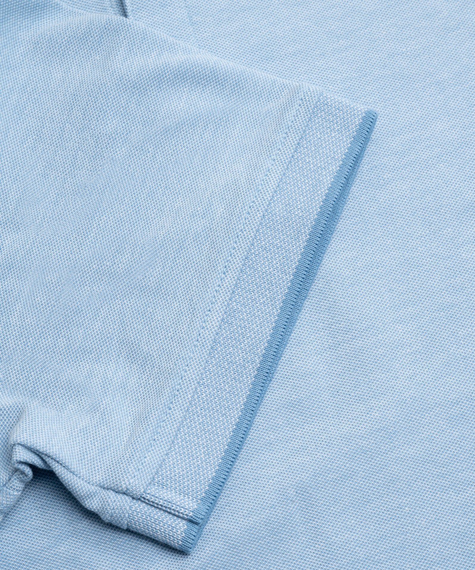 Polo piqué stretch lichtblauw - Image 3