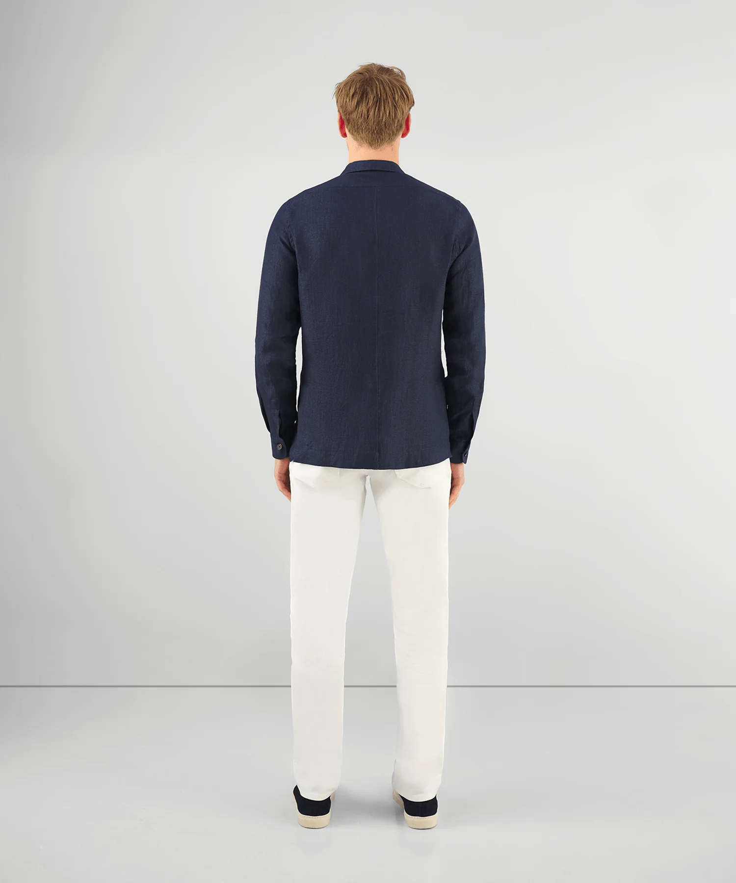 Safari jacket linnen donkerblauw - Image 5