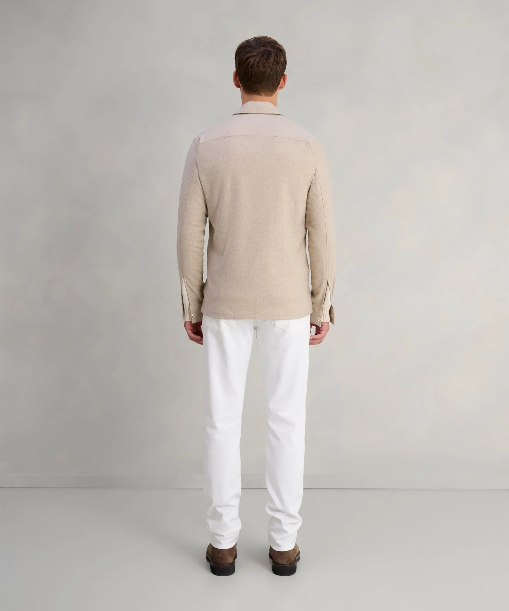 Overshirt wol flanel beige - Image 5