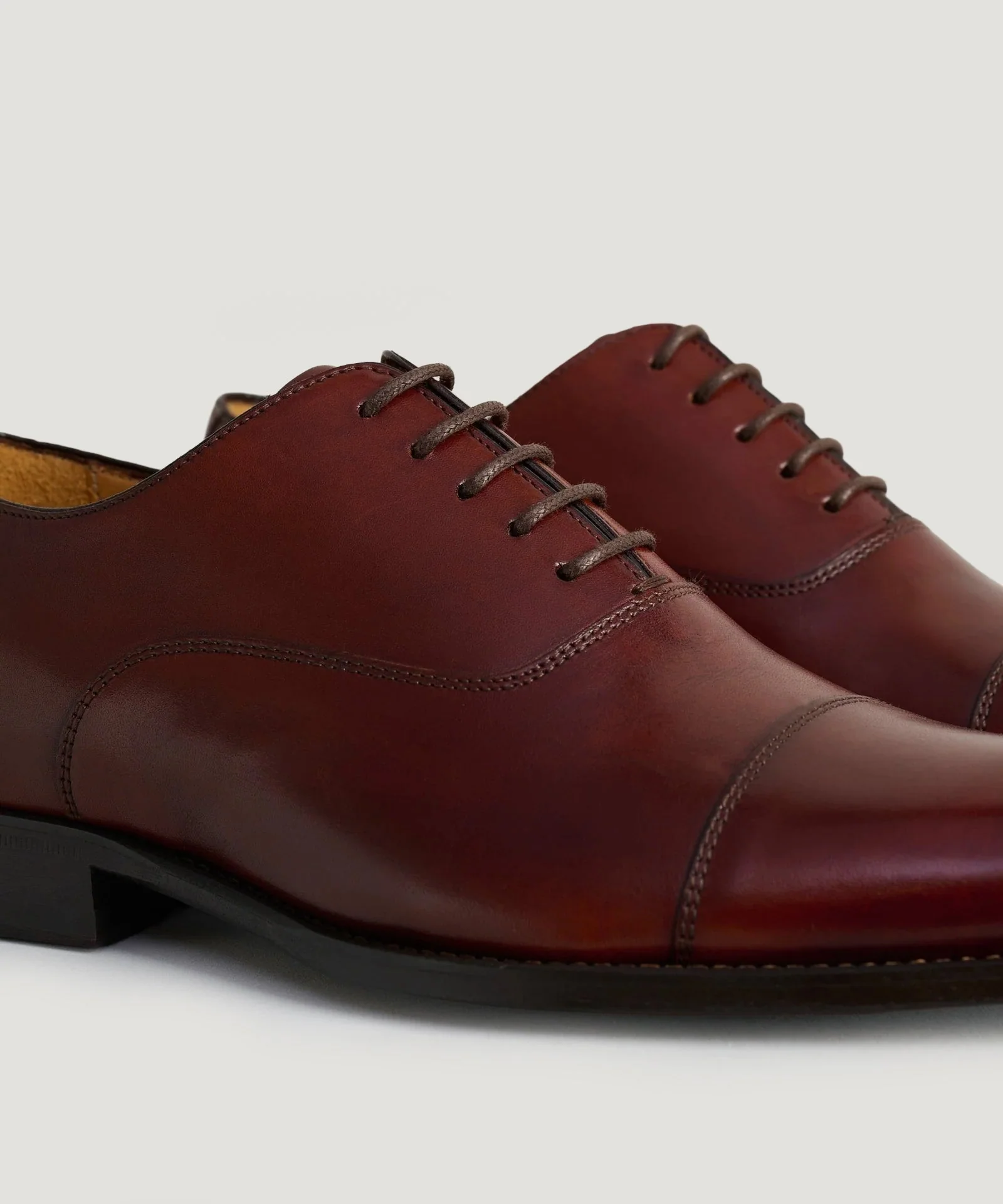 Oxford veterschoen kalfsleer cognac - Image 3