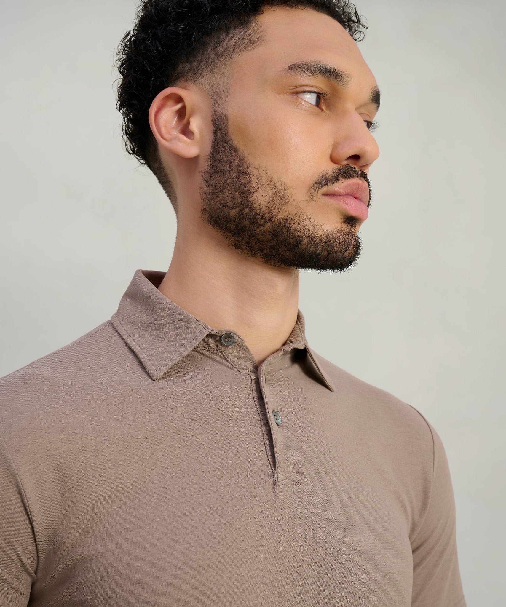 Polo Cool Cotton lichtbruin - Image 4