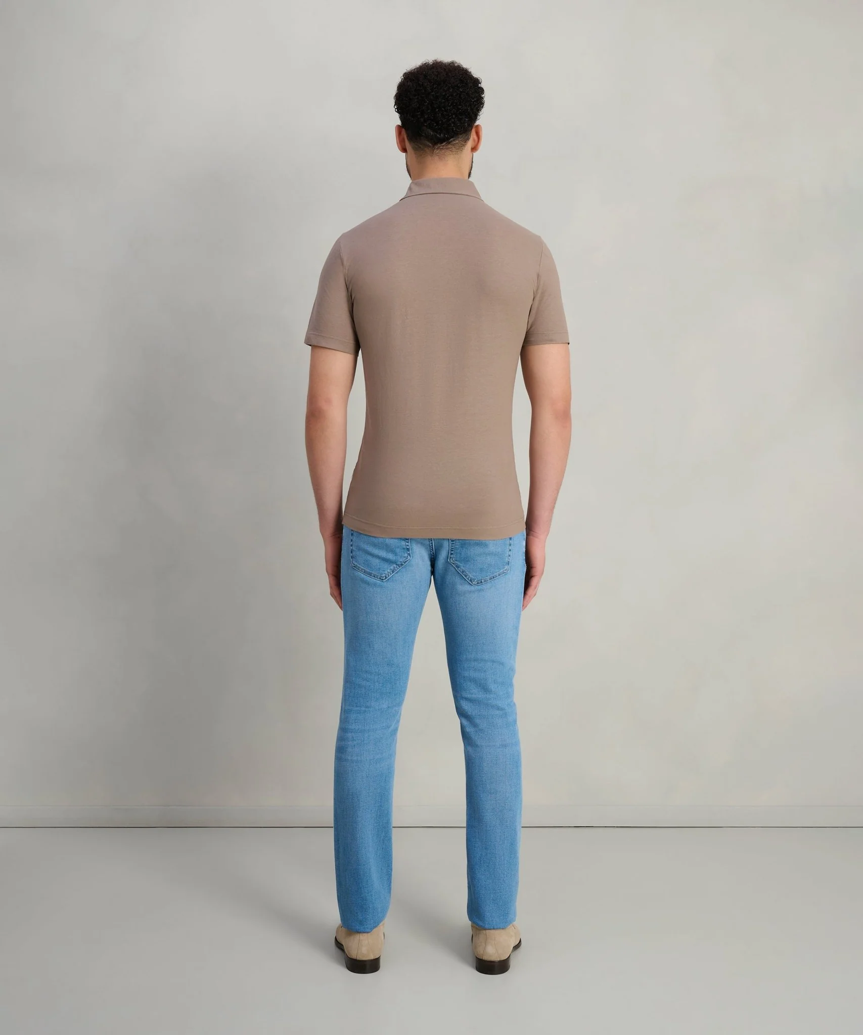 Polo Cool Cotton lichtbruin - Image 5