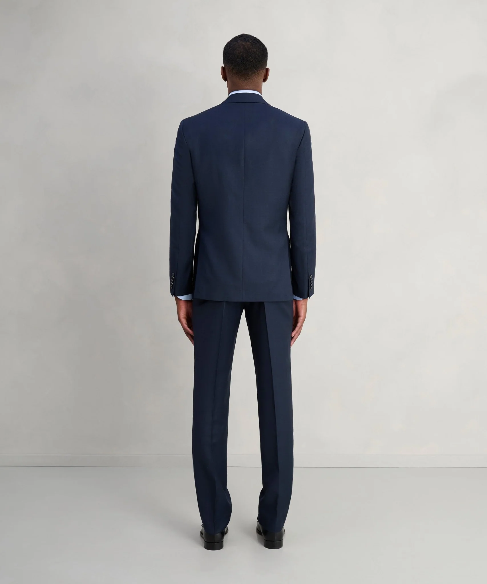 The Business Editions pak S110's sharkskin wol donkerblauw - Image 8